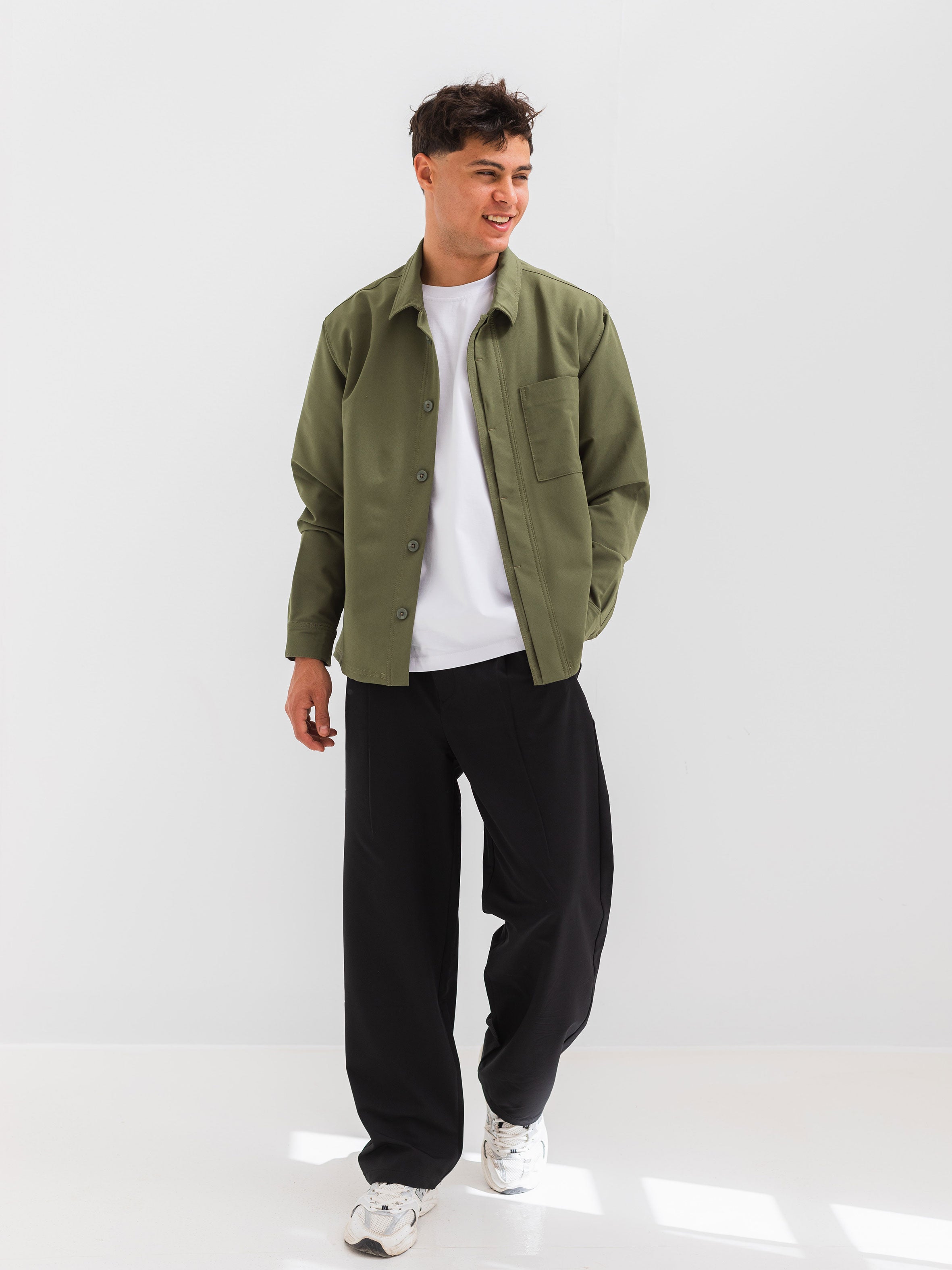 RELAXED OVER SHIRT - OLIVE