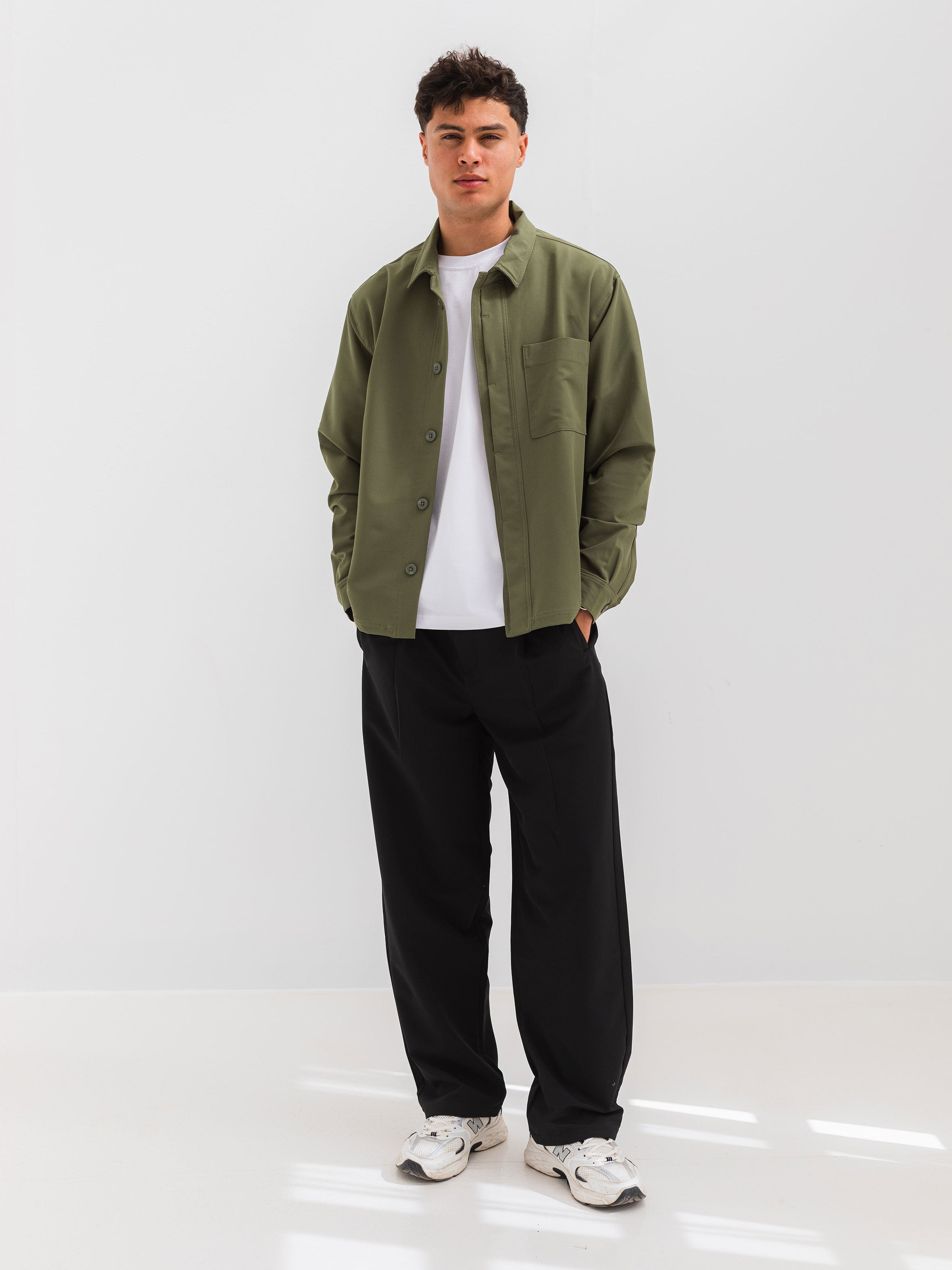 RELAXED OVER SHIRT - OLIVE