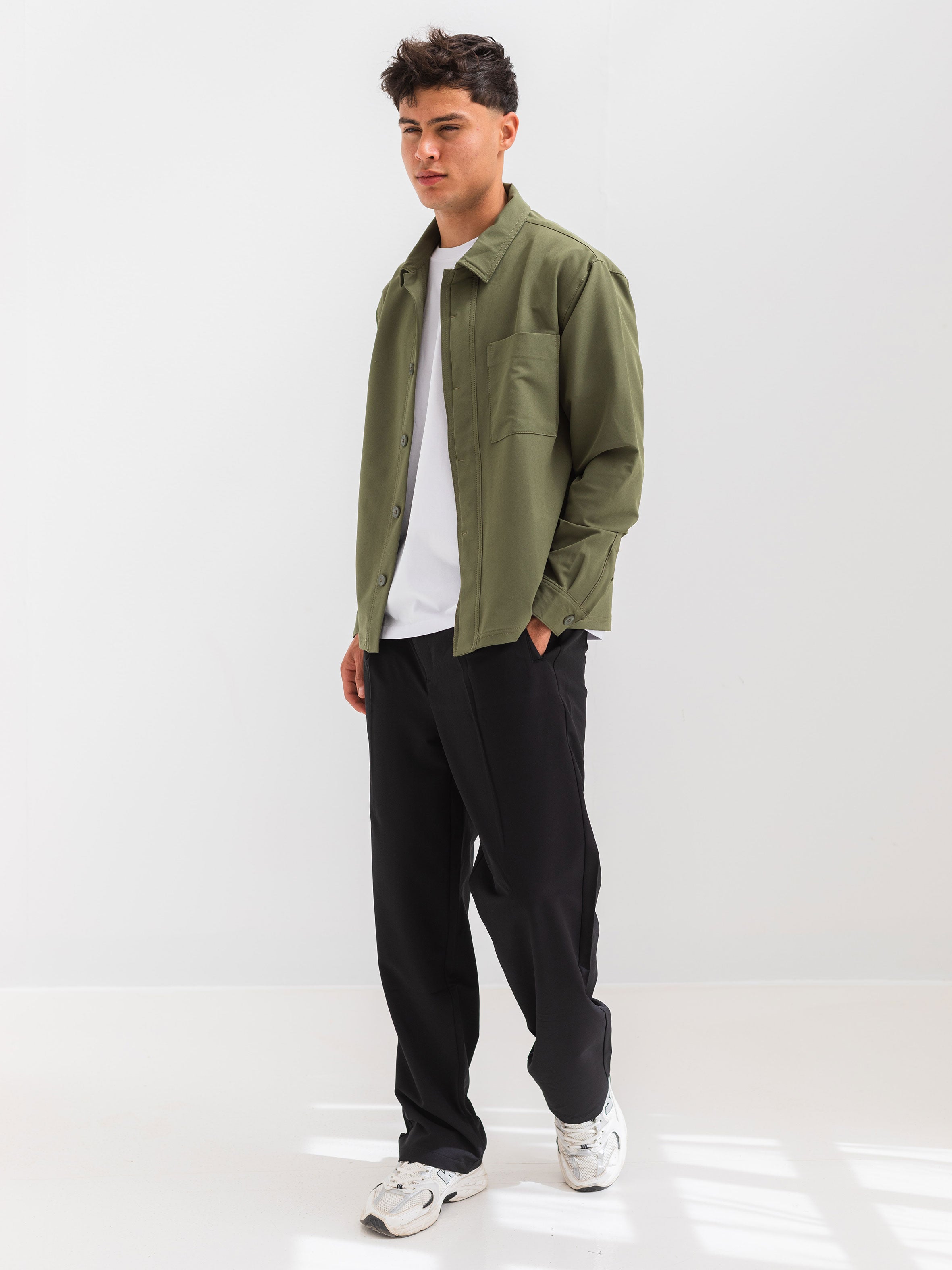 RELAXED OVER SHIRT - OLIVE