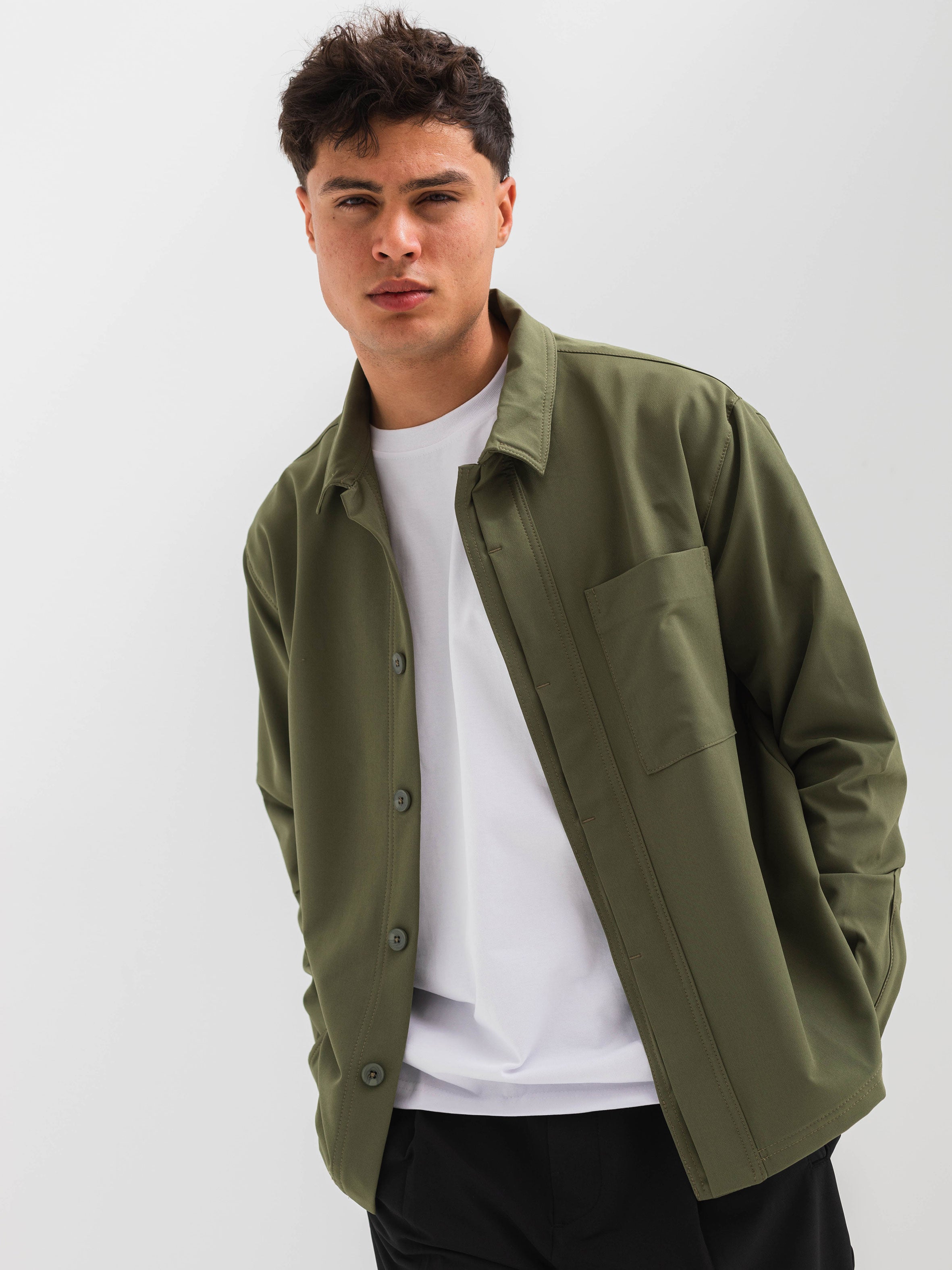 RELAXED OVER SHIRT - OLIVE