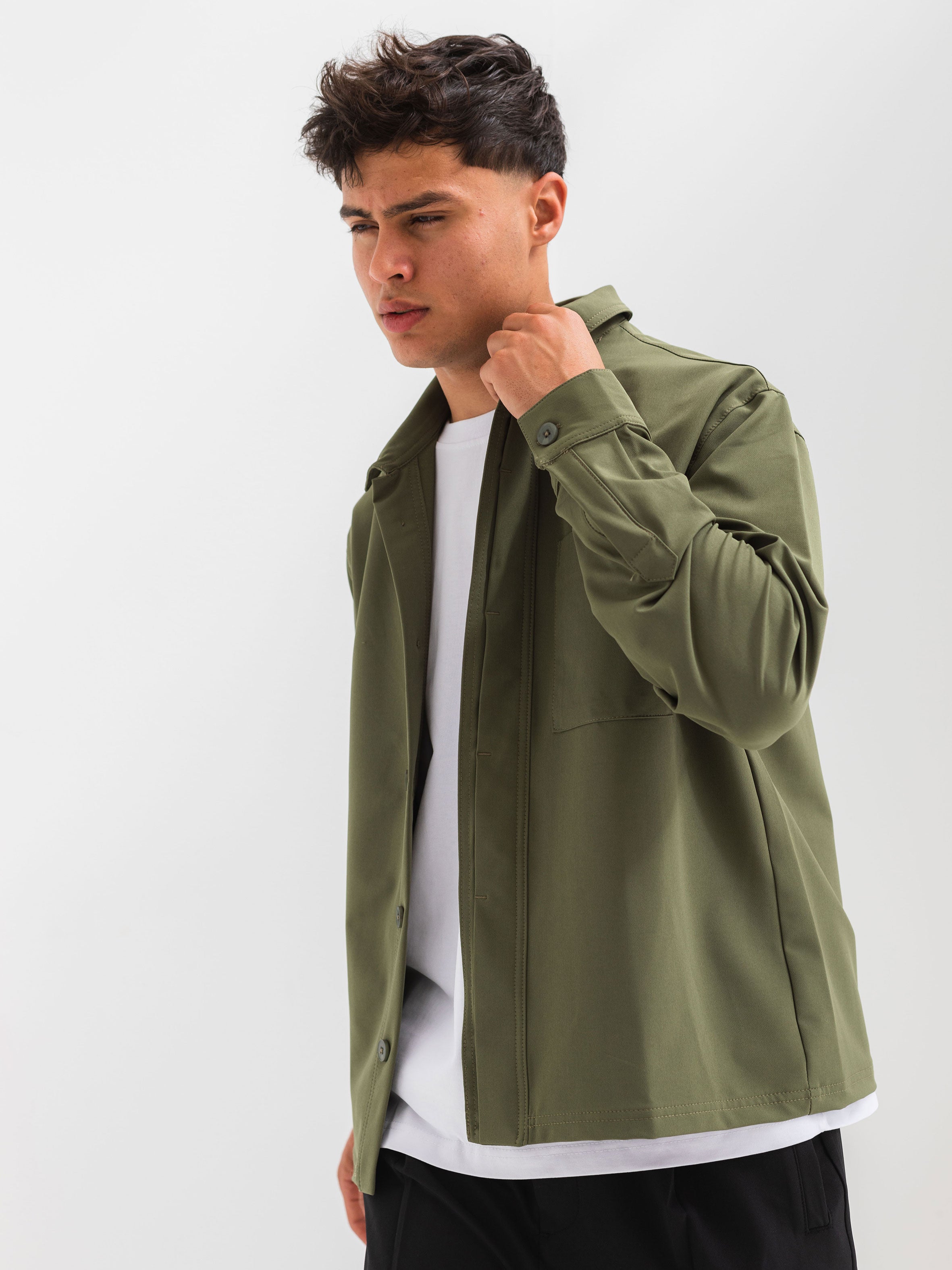 RELAXED OVER SHIRT - OLIVE
