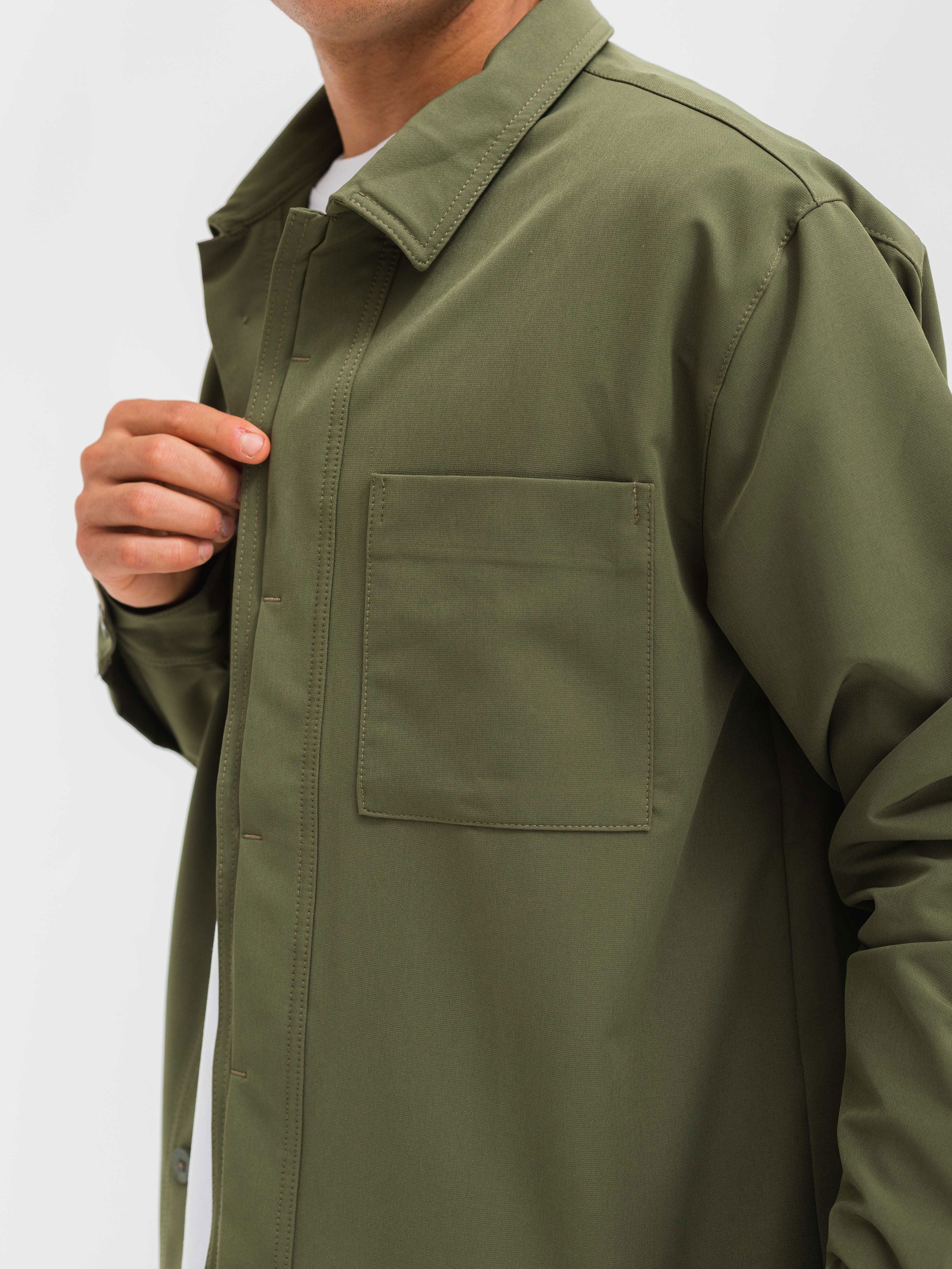 RELAXED OVER SHIRT - OLIVE