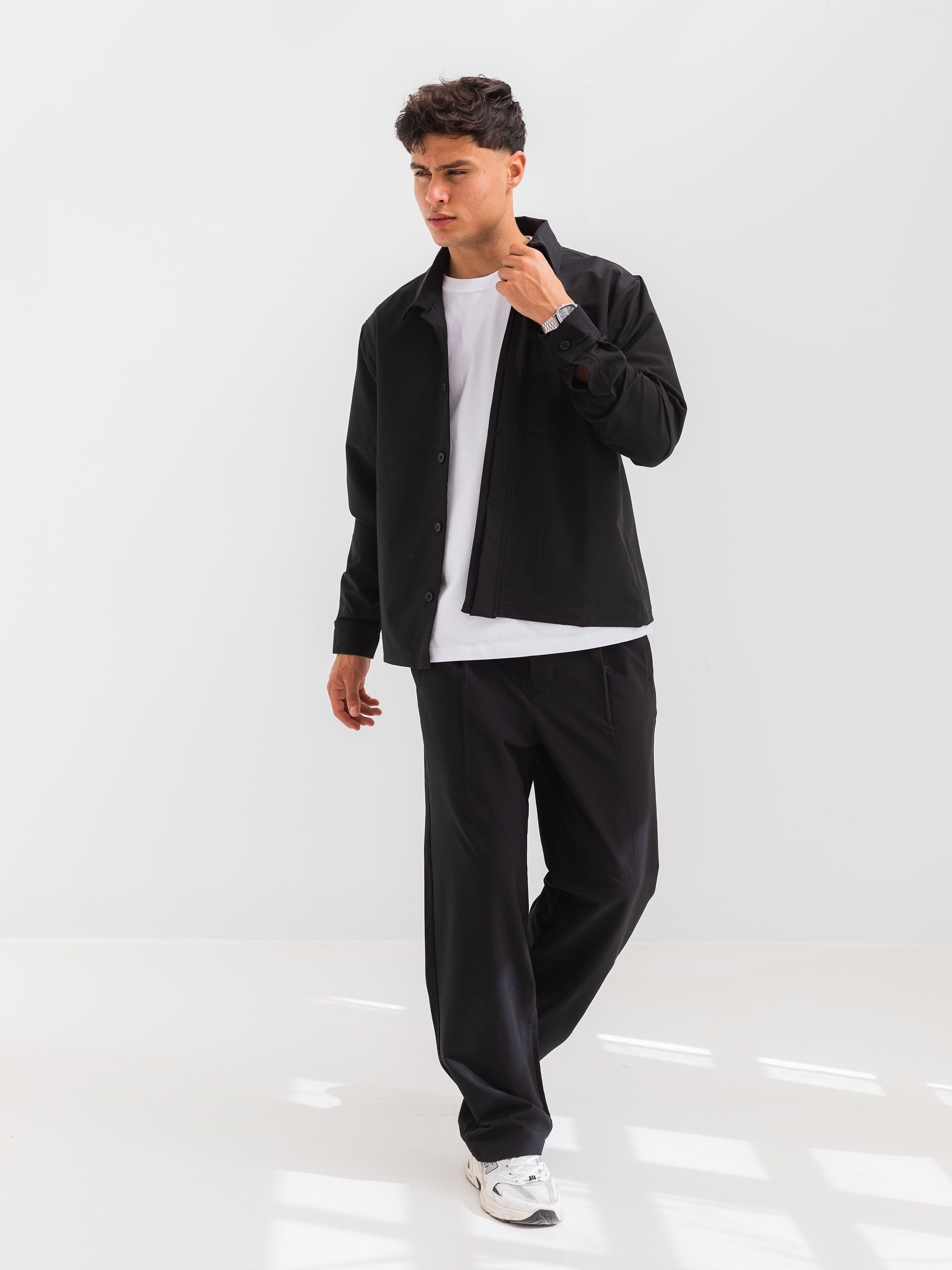 RELAXED OVER SHIRT - BLACK