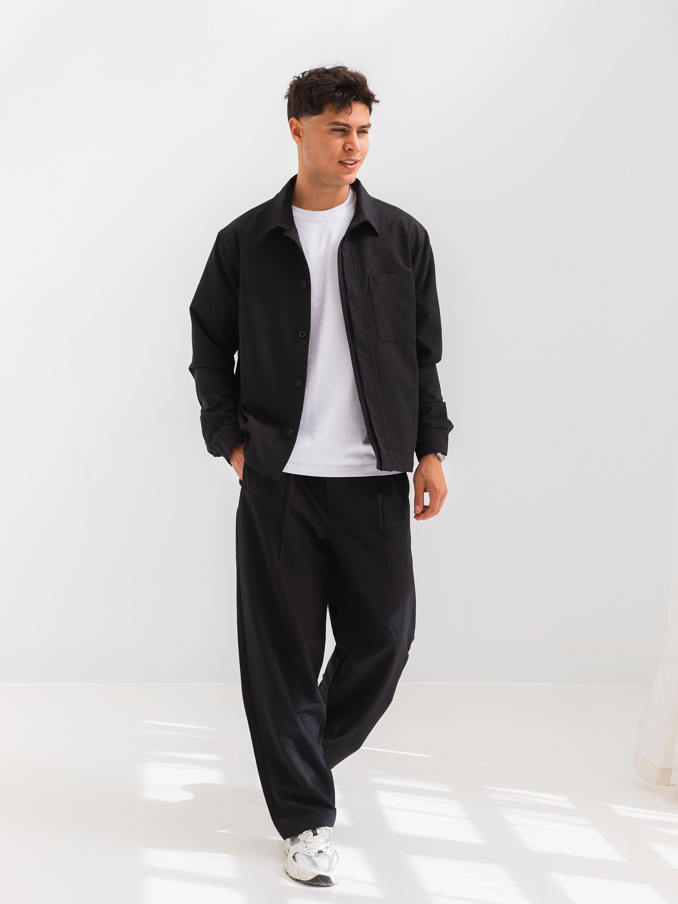 RELAXED OVER SHIRT - BLACK