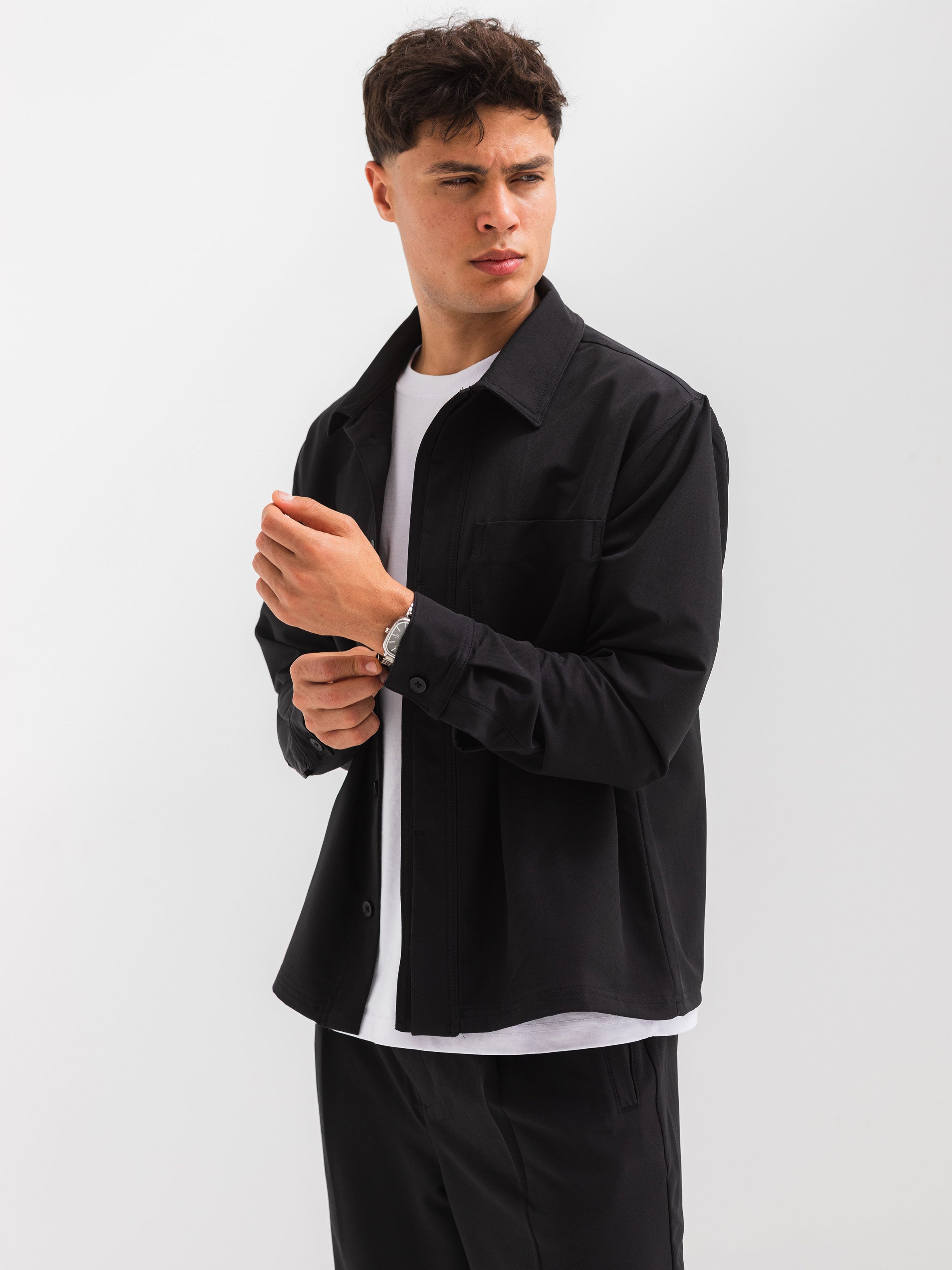 RELAXED OVER SHIRT - BLACK