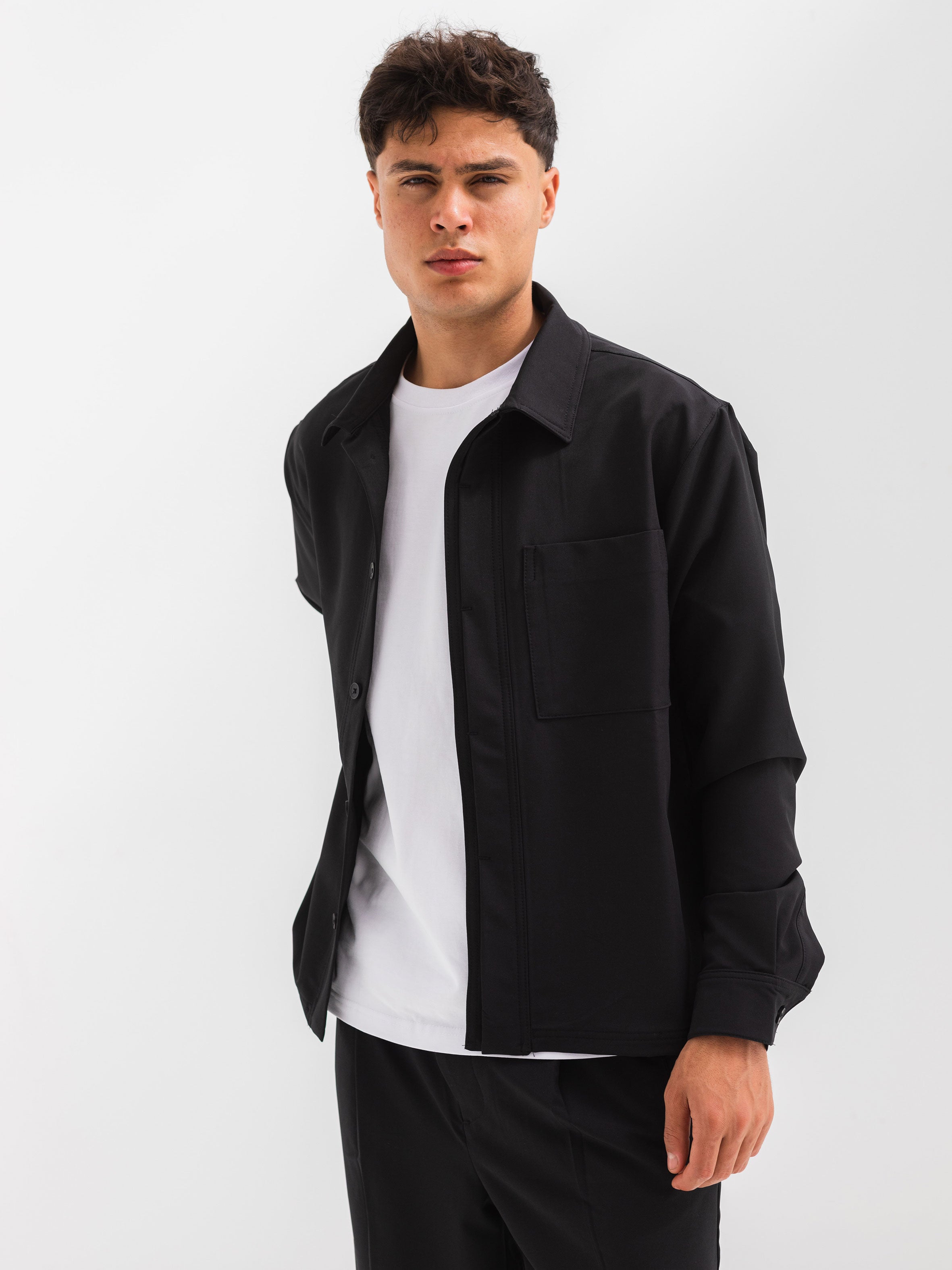 RELAXED OVER SHIRT - BLACK