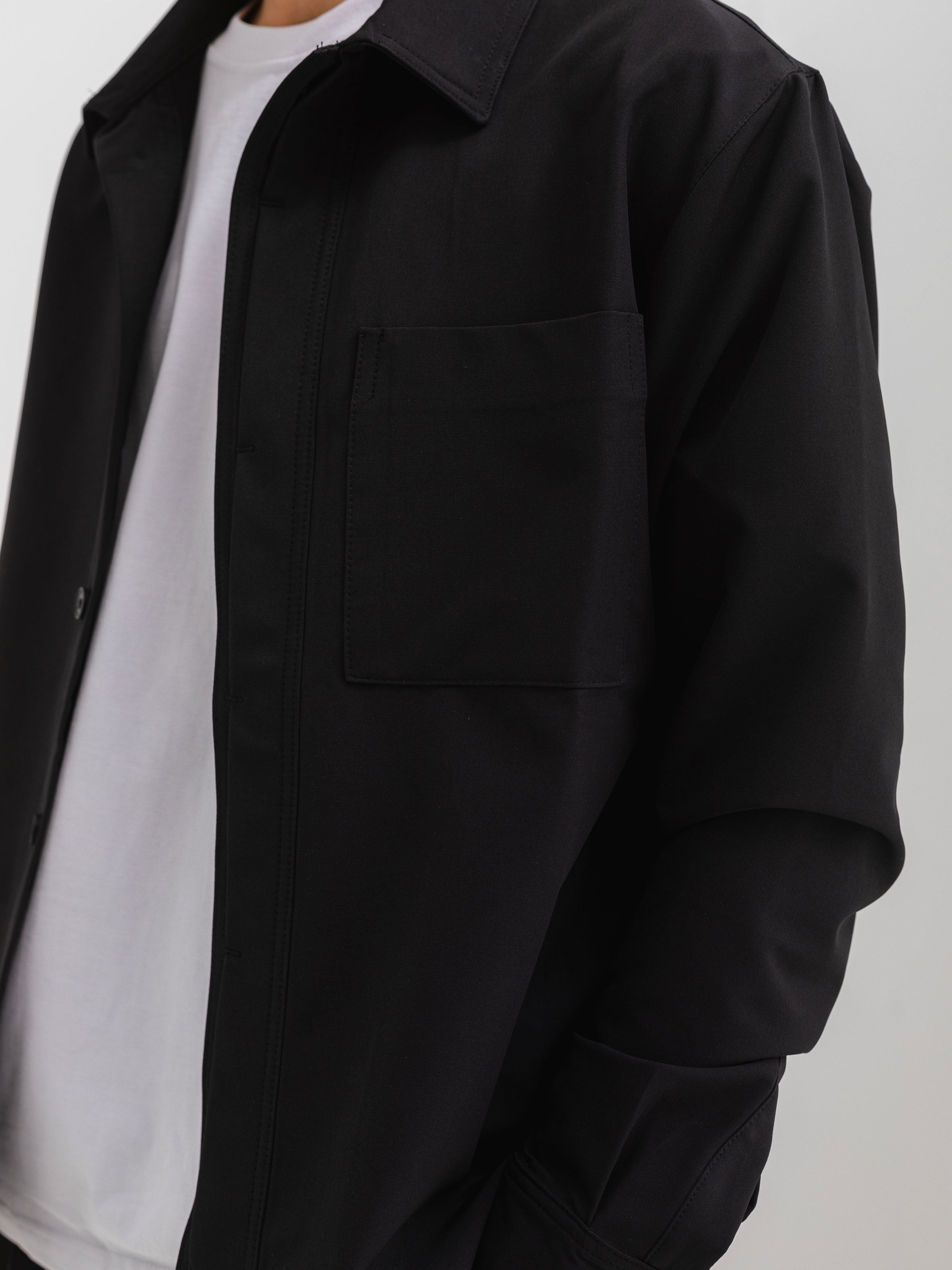 RELAXED OVER SHIRT - BLACK