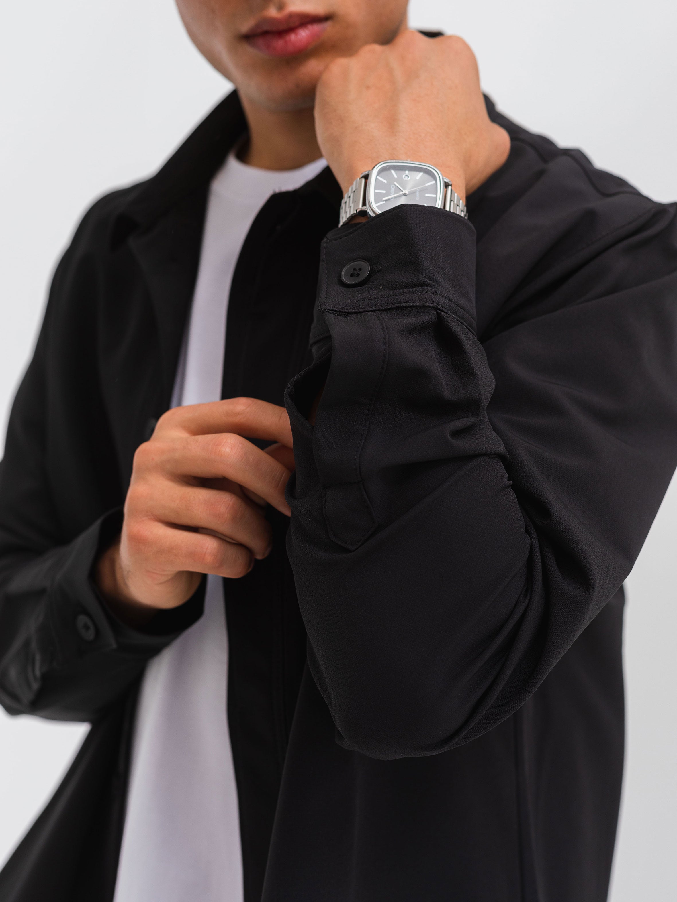 RELAXED OVER SHIRT - BLACK