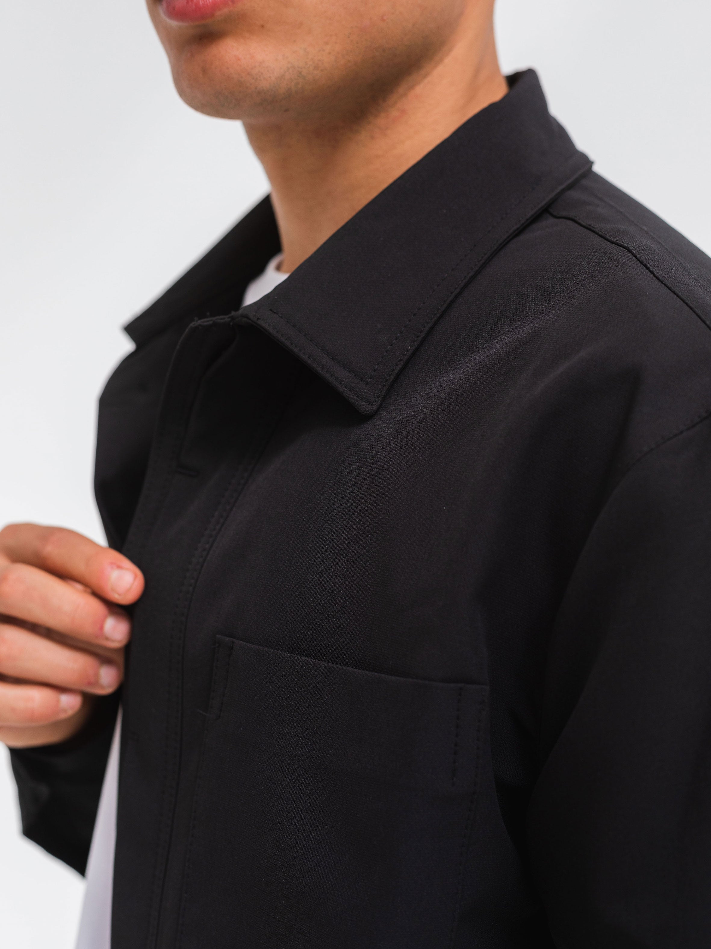 RELAXED OVER SHIRT - BLACK