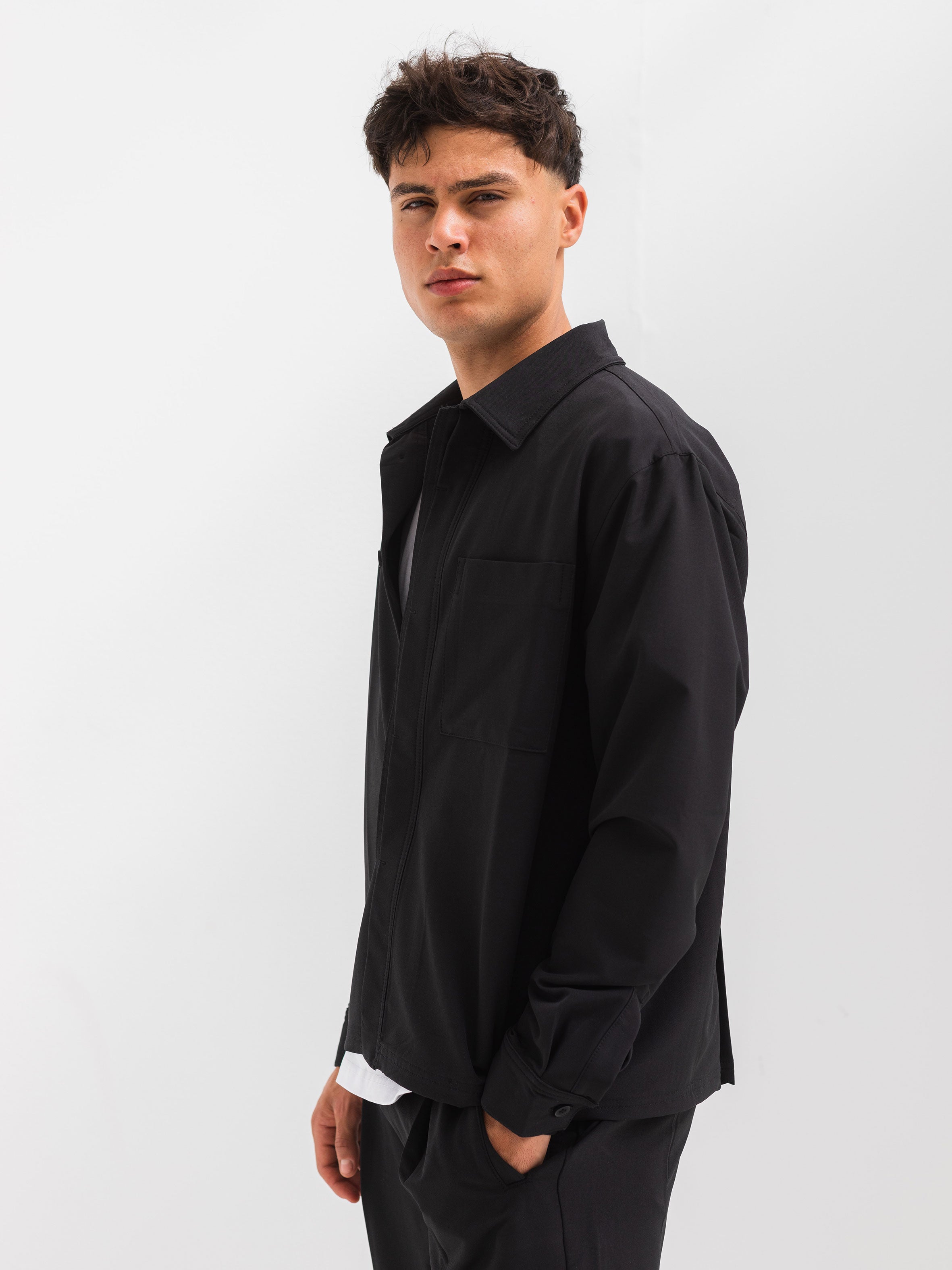 RELAXED OVER SHIRT - BLACK