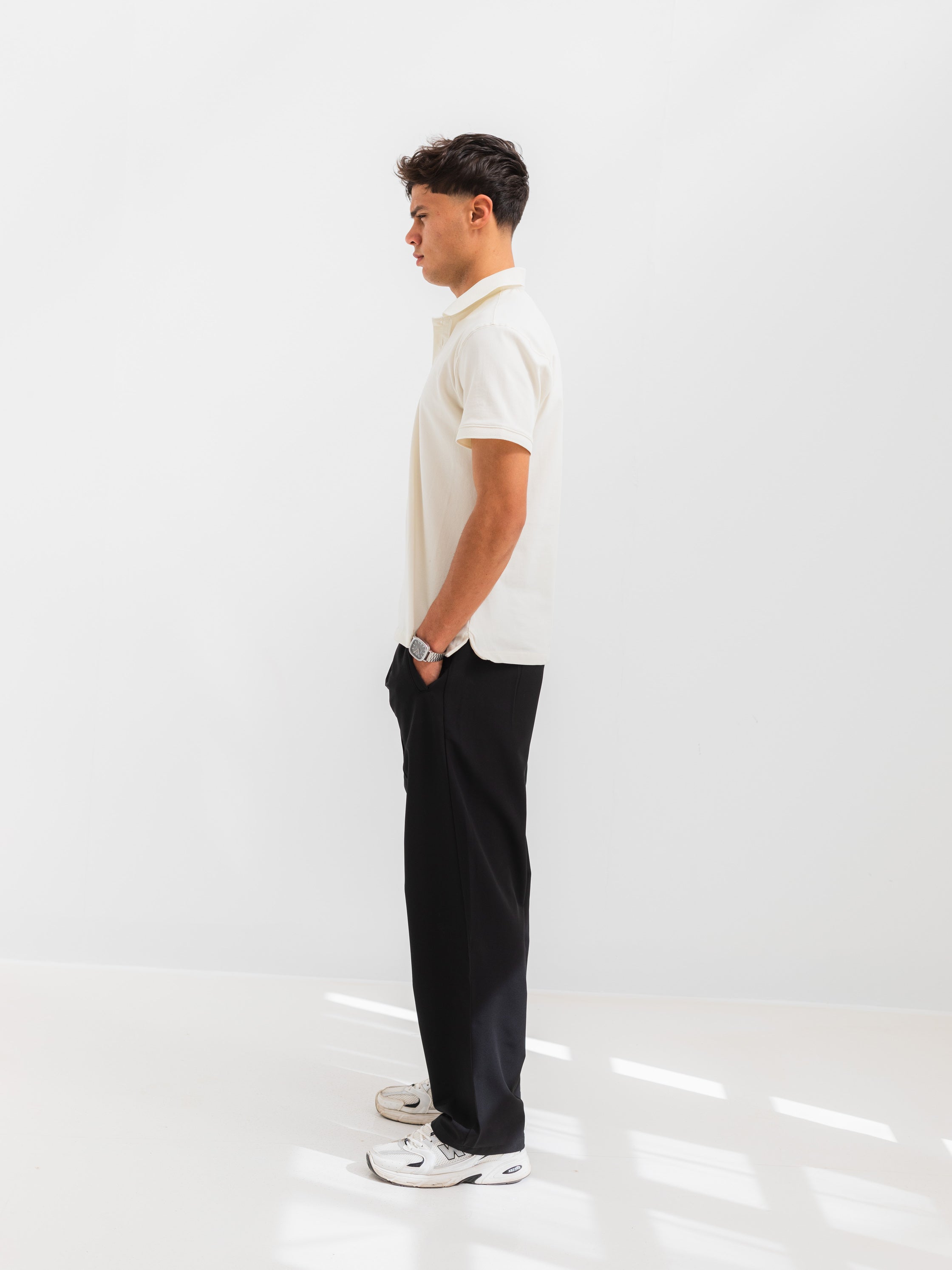 PIQUÉ POLO SHIRT  - Beige