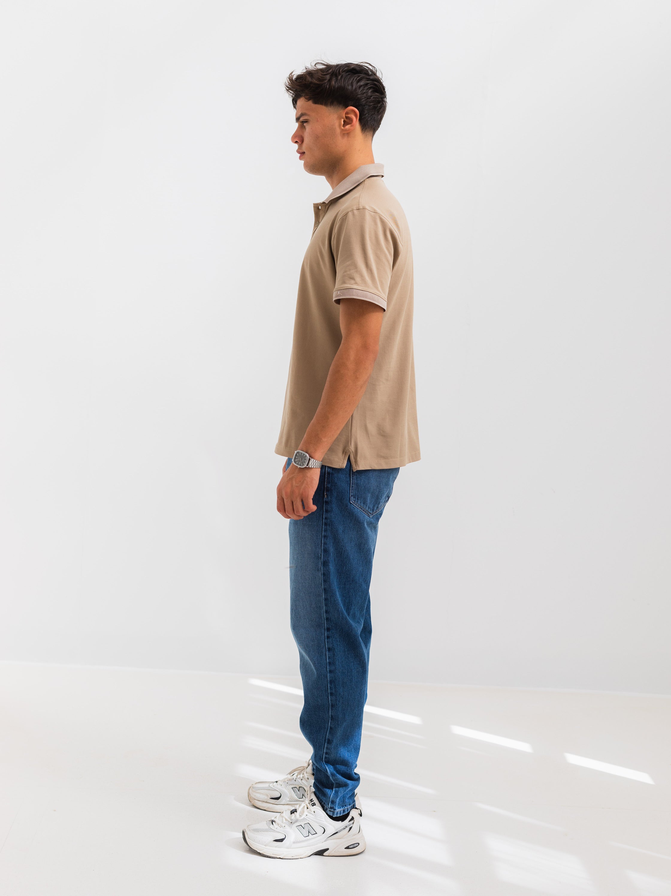 PIQUÉ POLO SHIRT  - Cafe