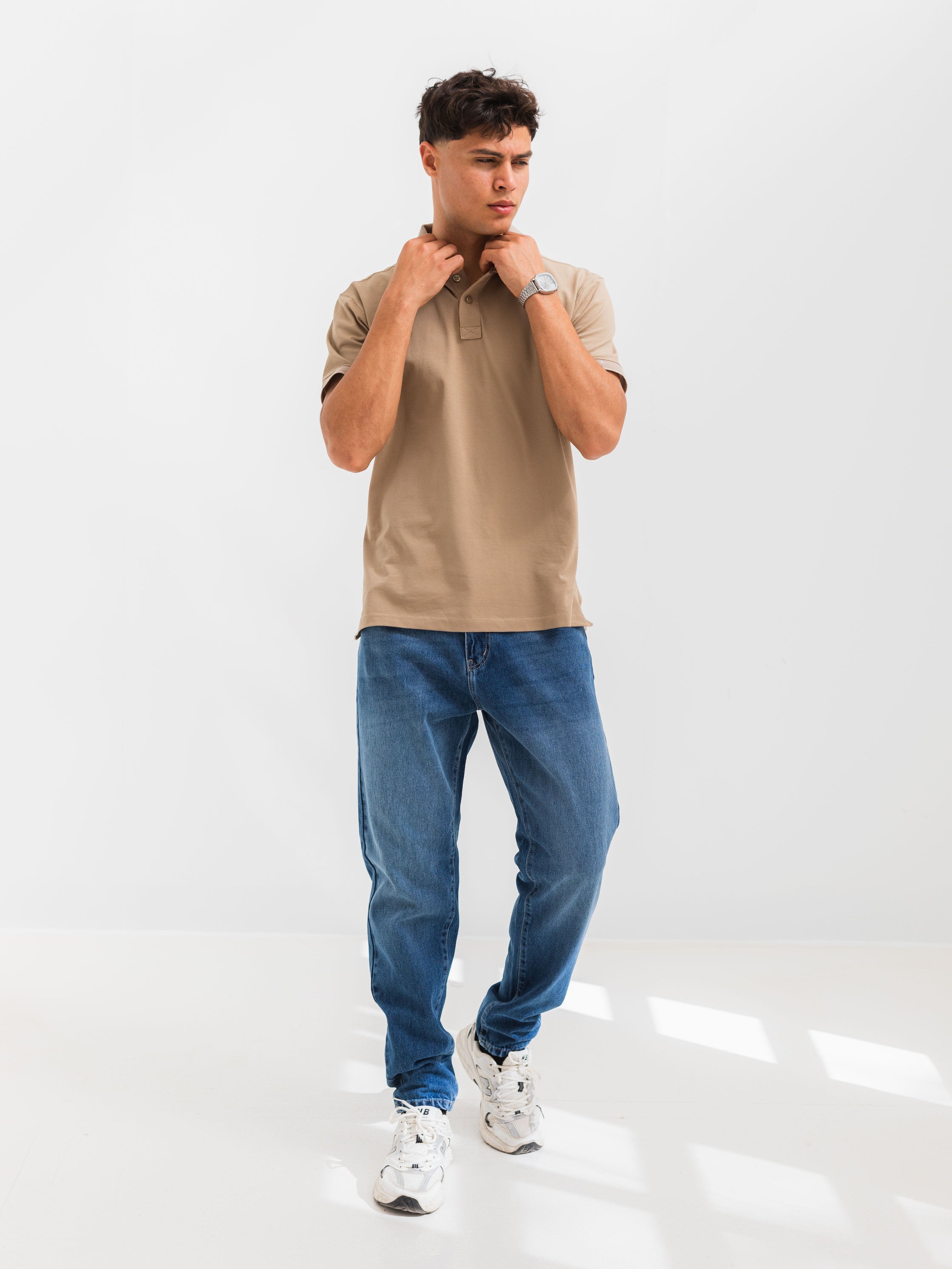 PIQUÉ POLO SHIRT  - Cafe