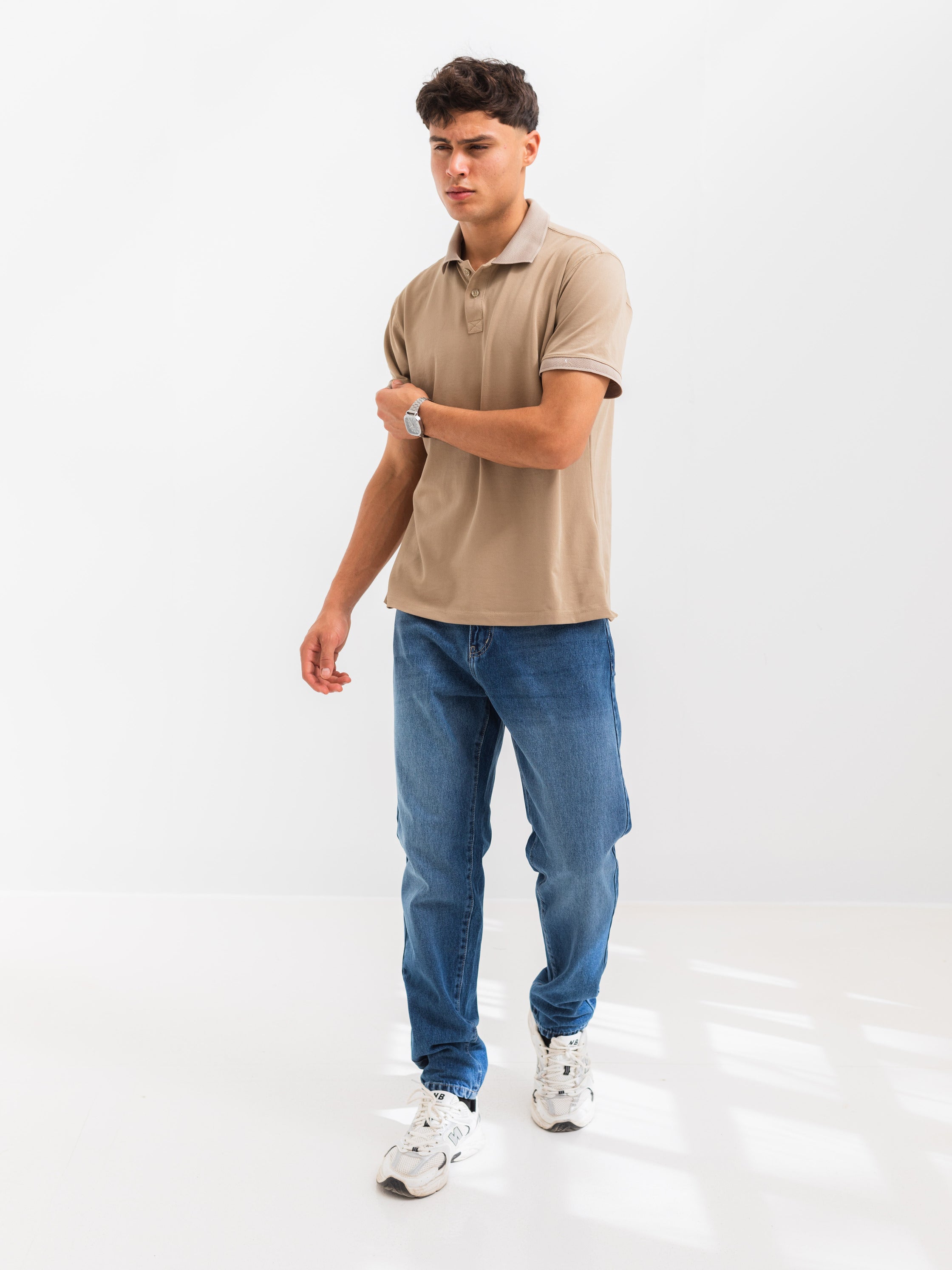 PIQUÉ POLO SHIRT  - Cafe