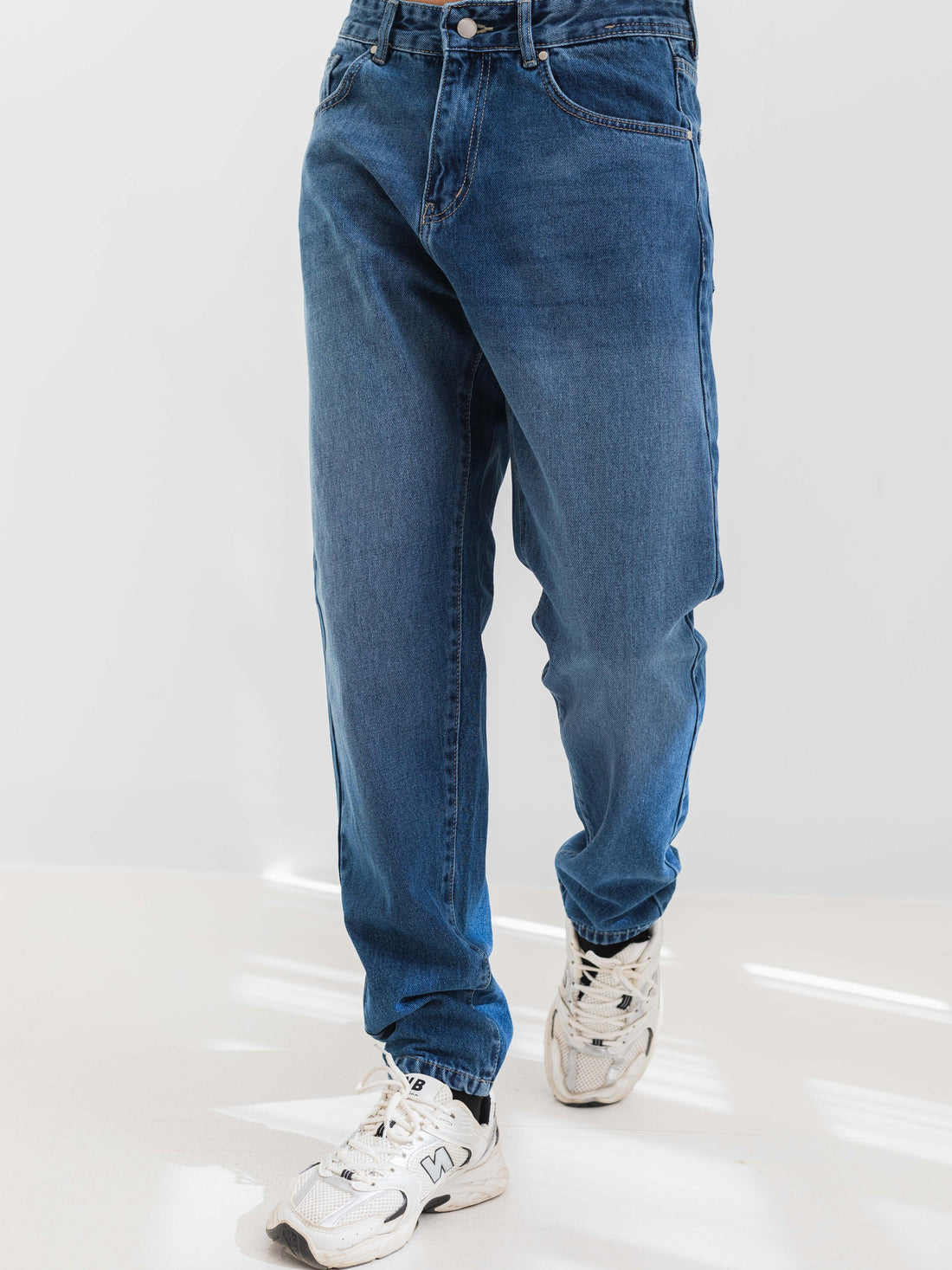 BOYFRIEND FIT JEANS - Blue