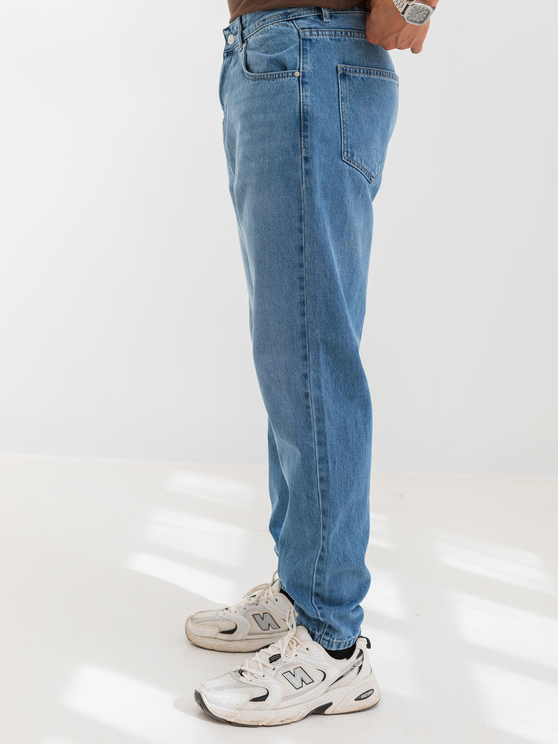 BOYFRIEND FIT JEANS - Medium Blue