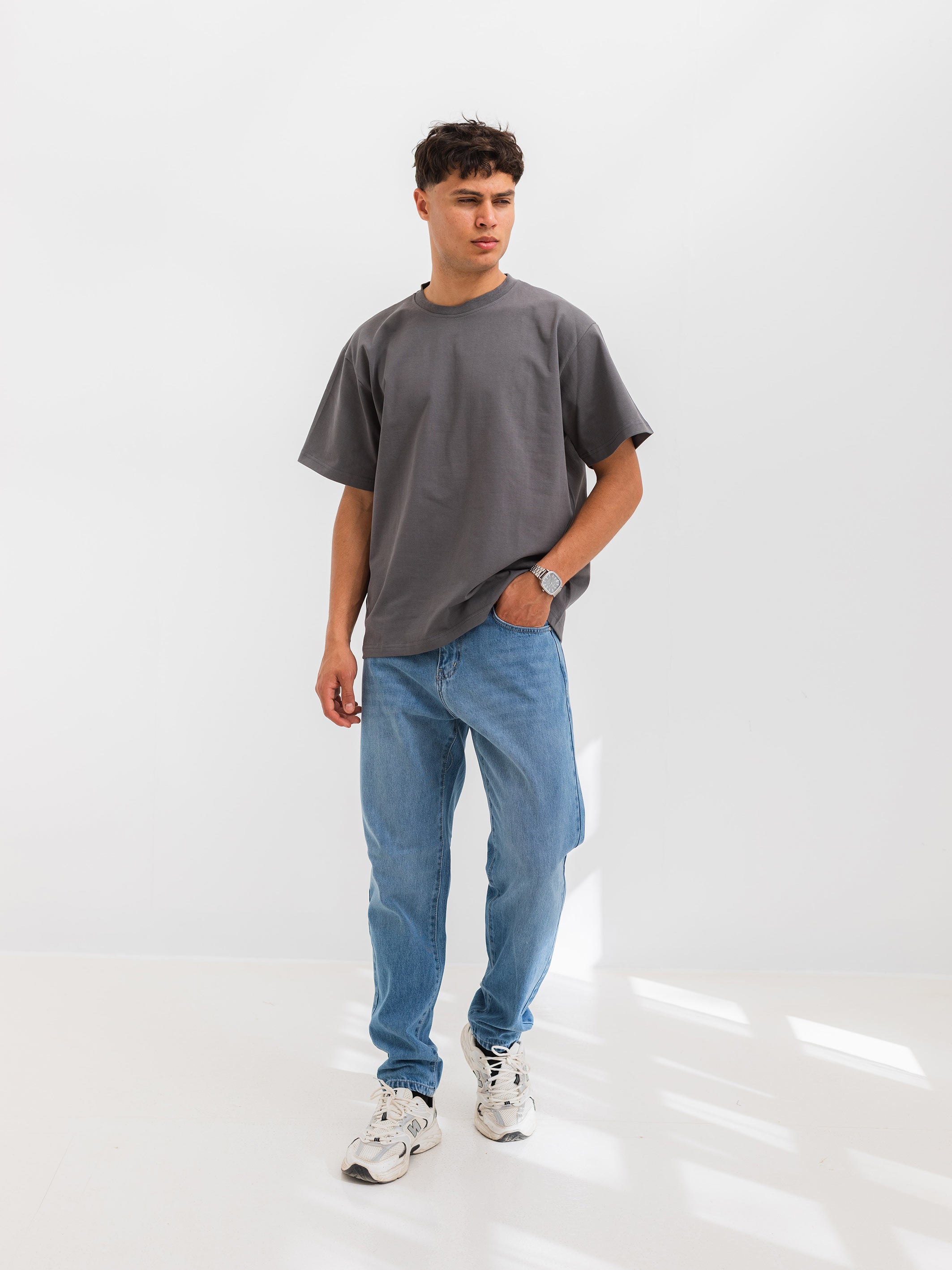 RELAXED PRINTED TEE TRUE SPIRIT - Grey