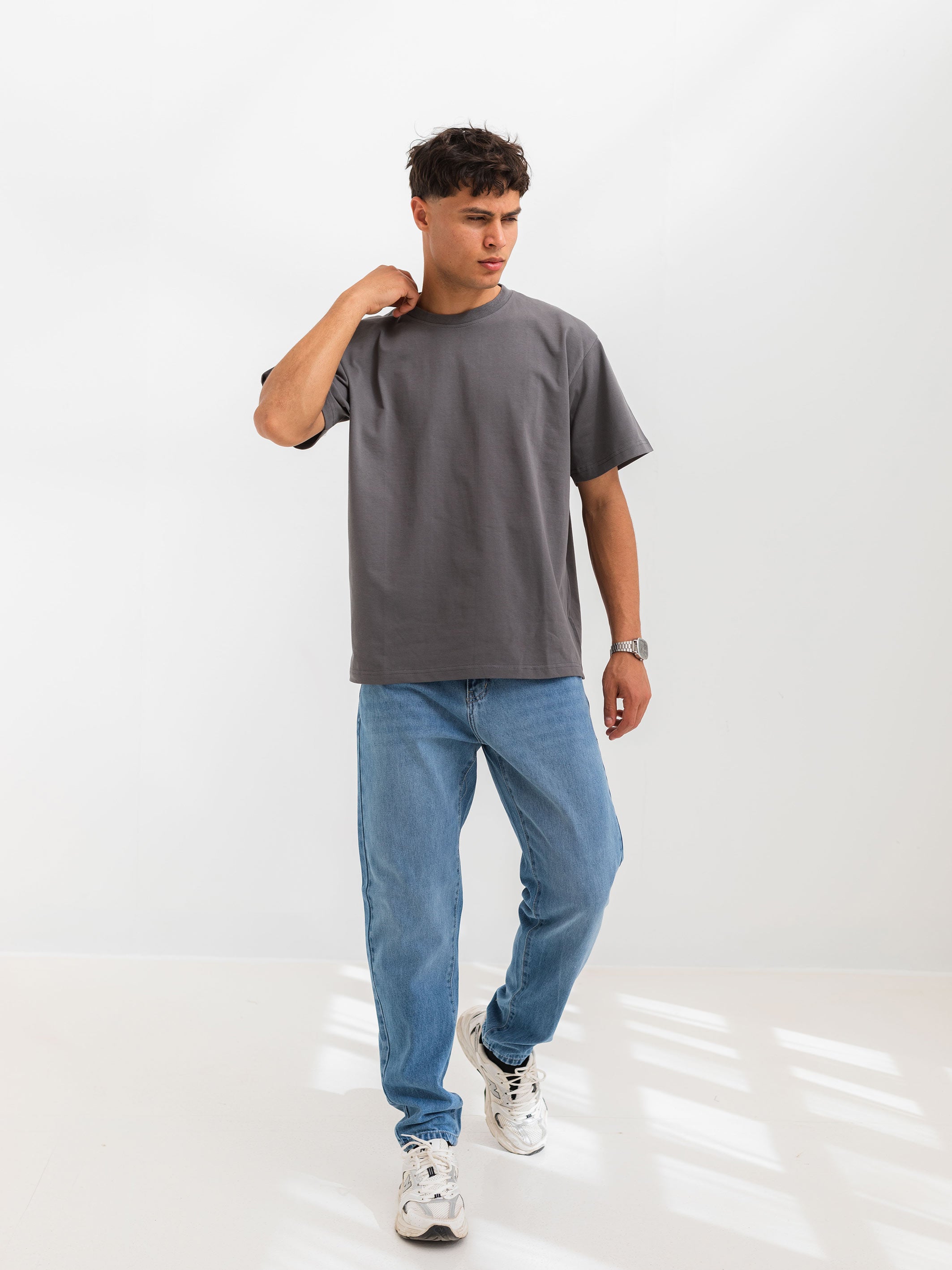 RELAXED PRINTED TEE TRUE SPIRIT - Grey