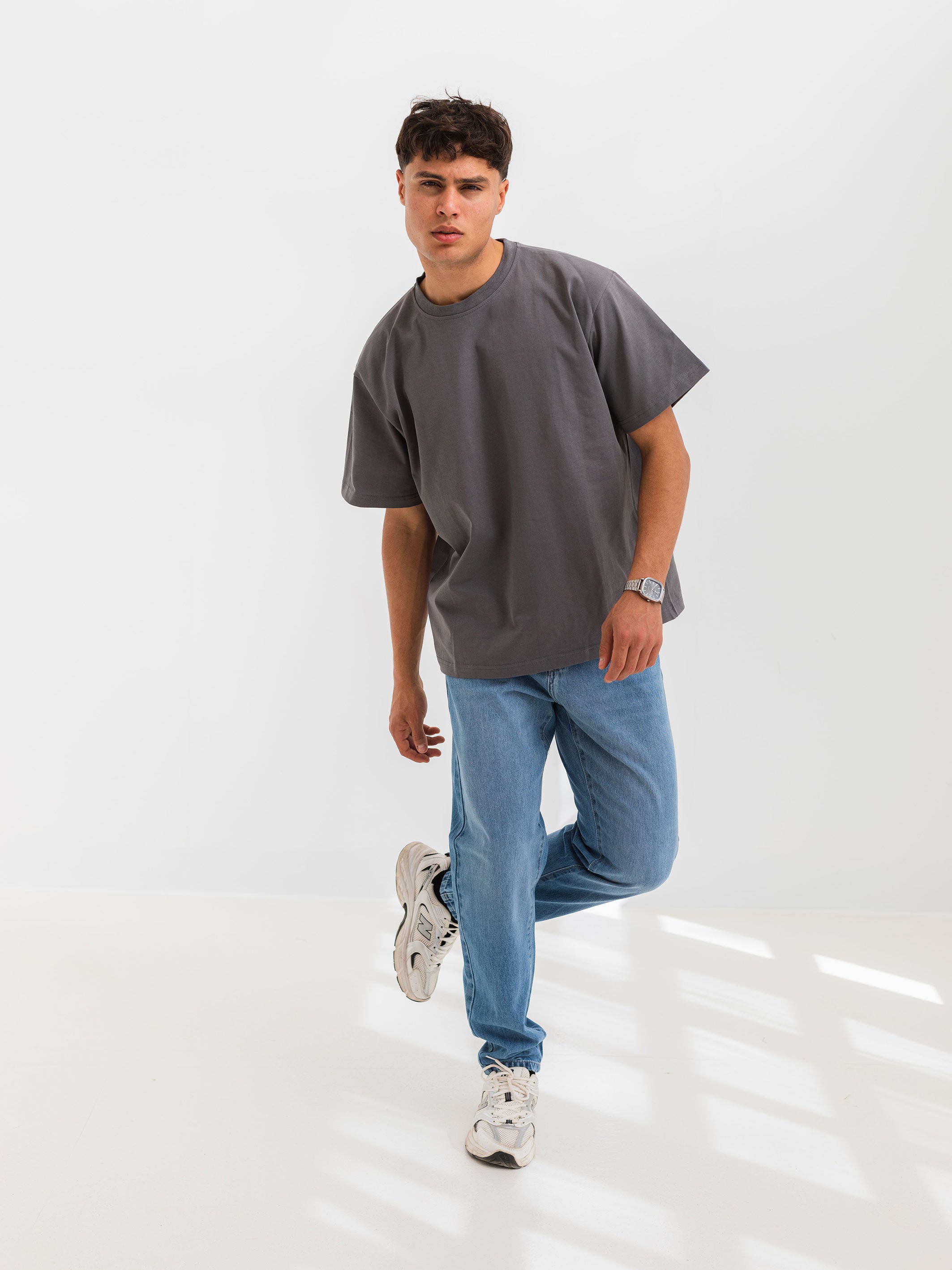 RELAXED PRINTED TEE TRUE SPIRIT - Grey