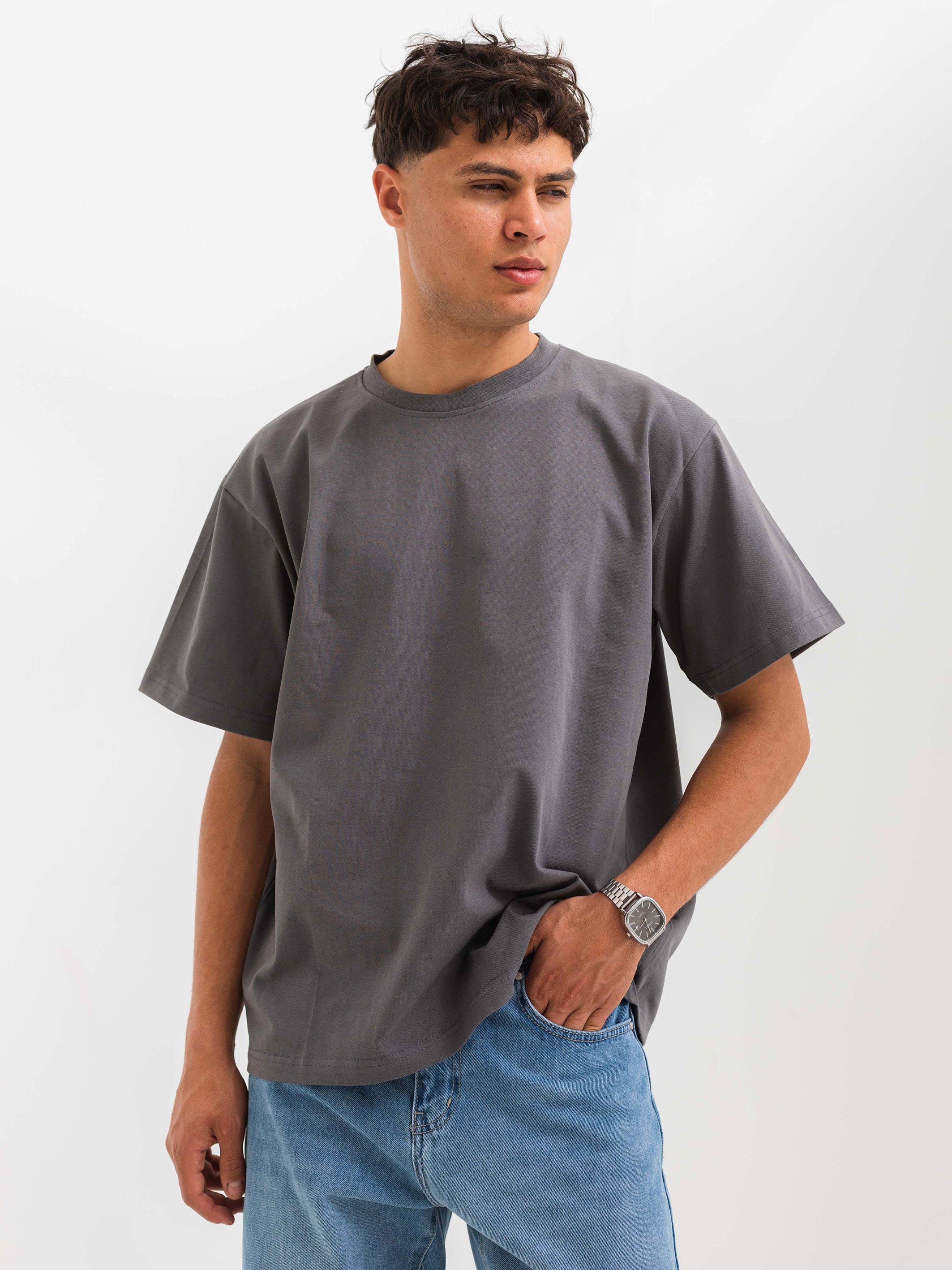 RELAXED PRINTED TEE TRUE SPIRIT - Grey