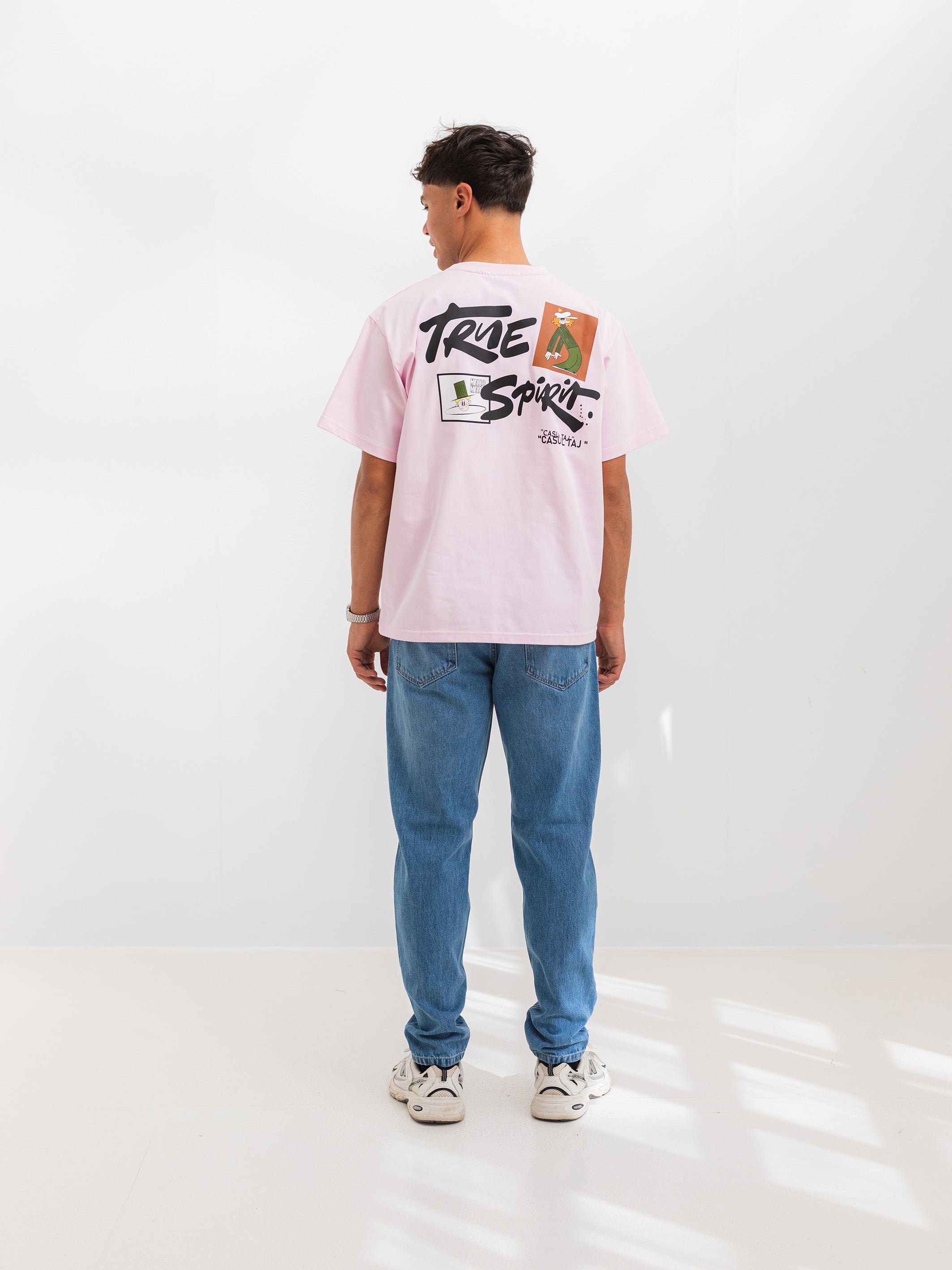 RELAXED PRINTED TEE TRUE SPIRIT - Pink
