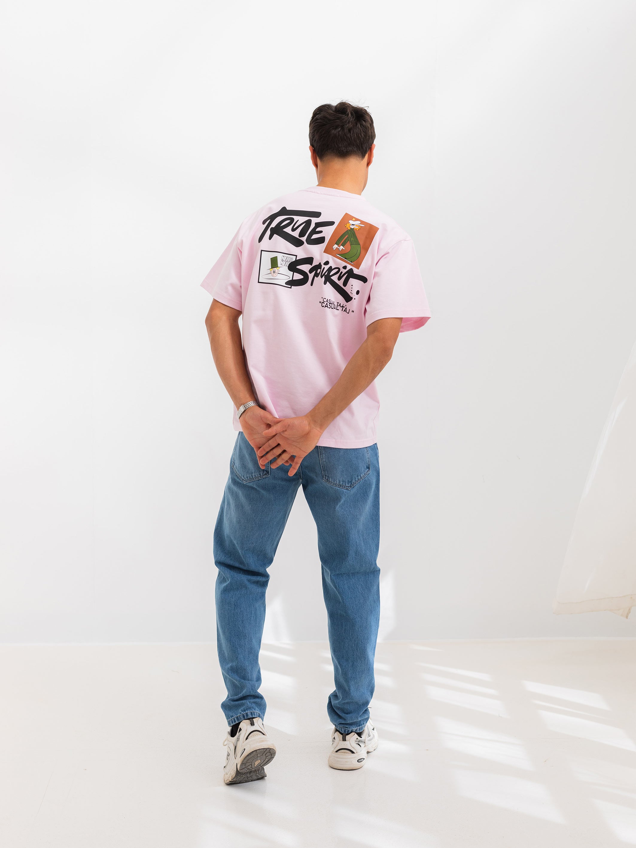 RELAXED PRINTED TEE TRUE SPIRIT - Pink