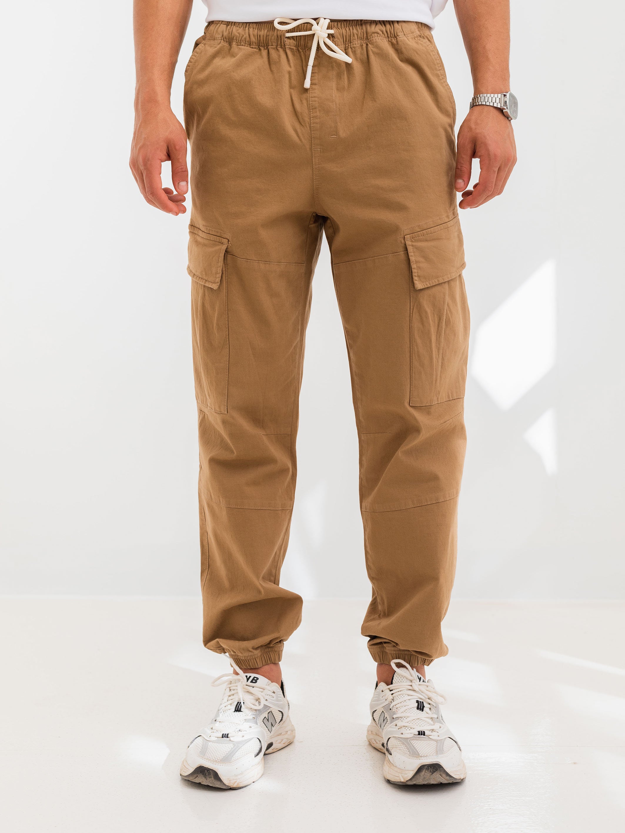 MULTI-POCKET JOGGER - Cafe