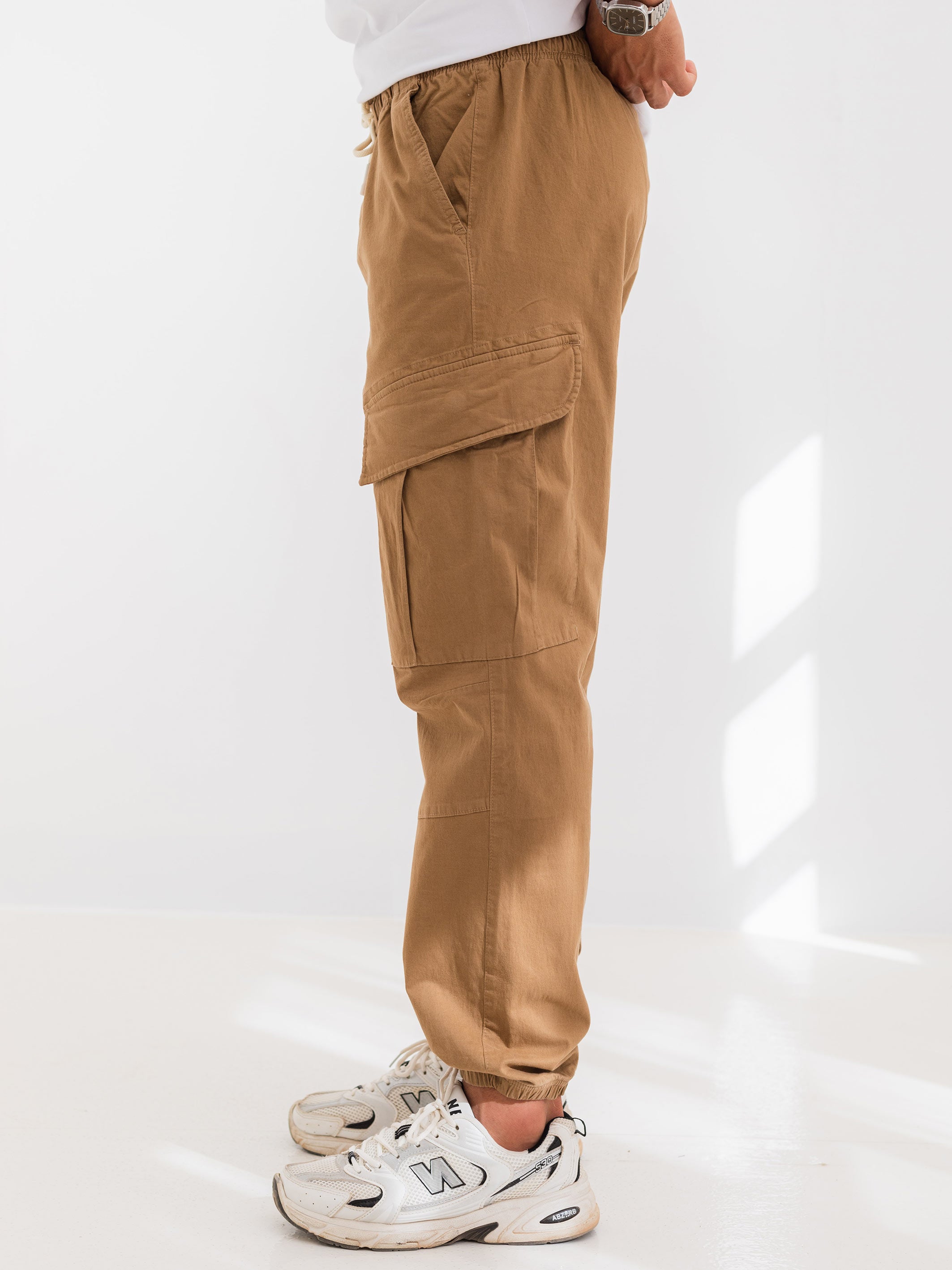 MULTI-POCKET JOGGER - Cafe