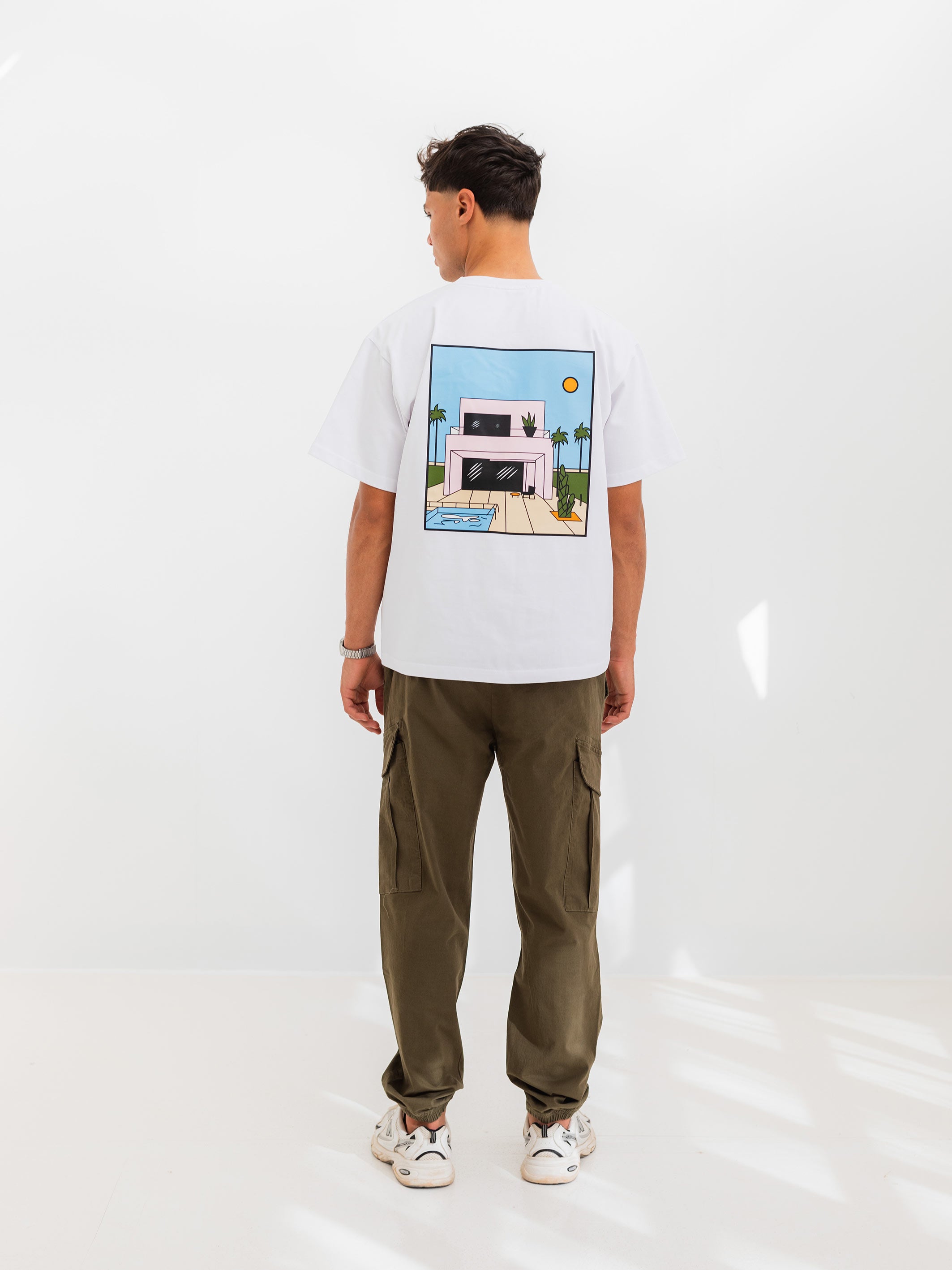 RELAXED PRINTED TEE HOUSE - White