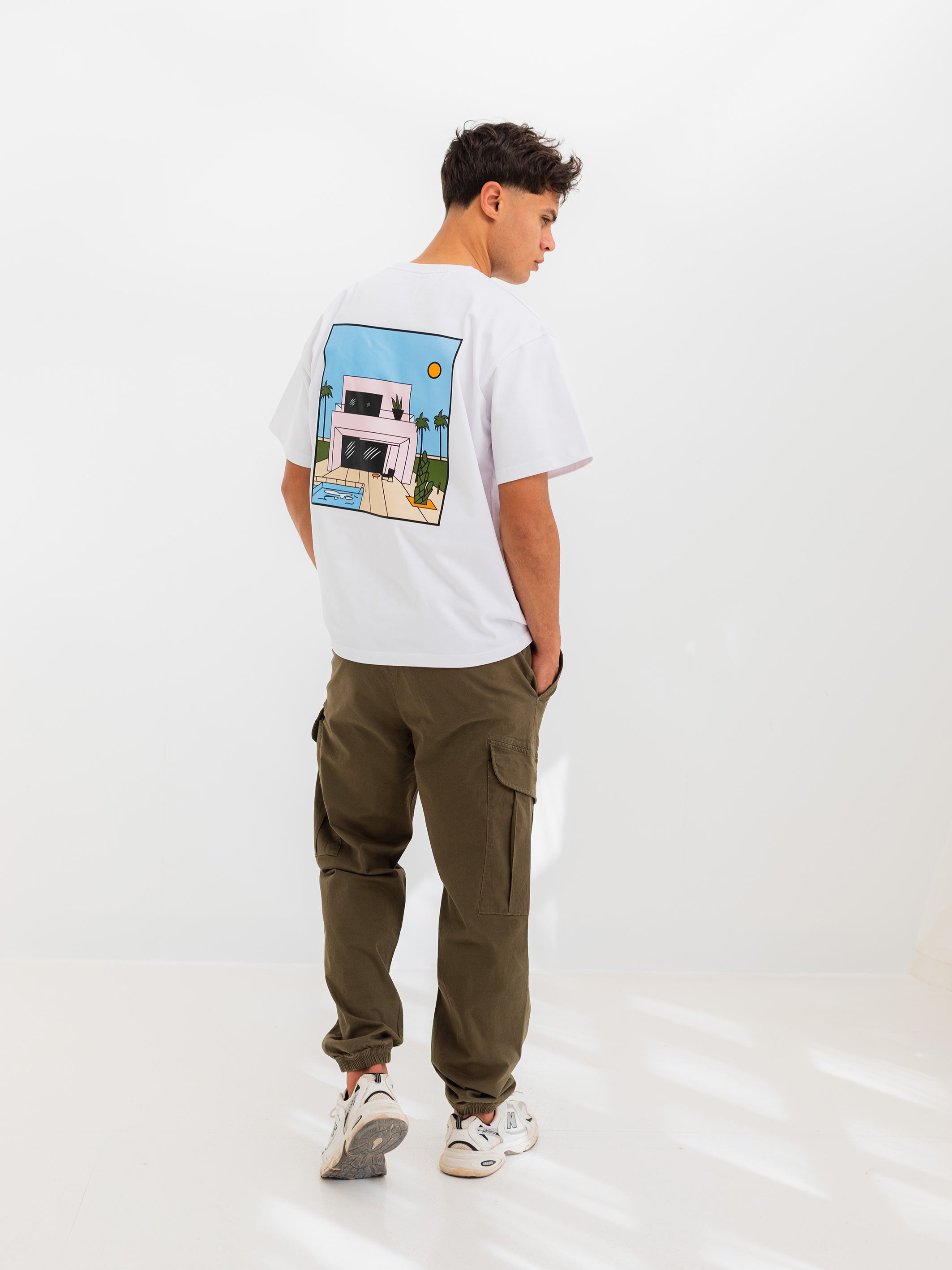 RELAXED PRINTED TEE HOUSE - White