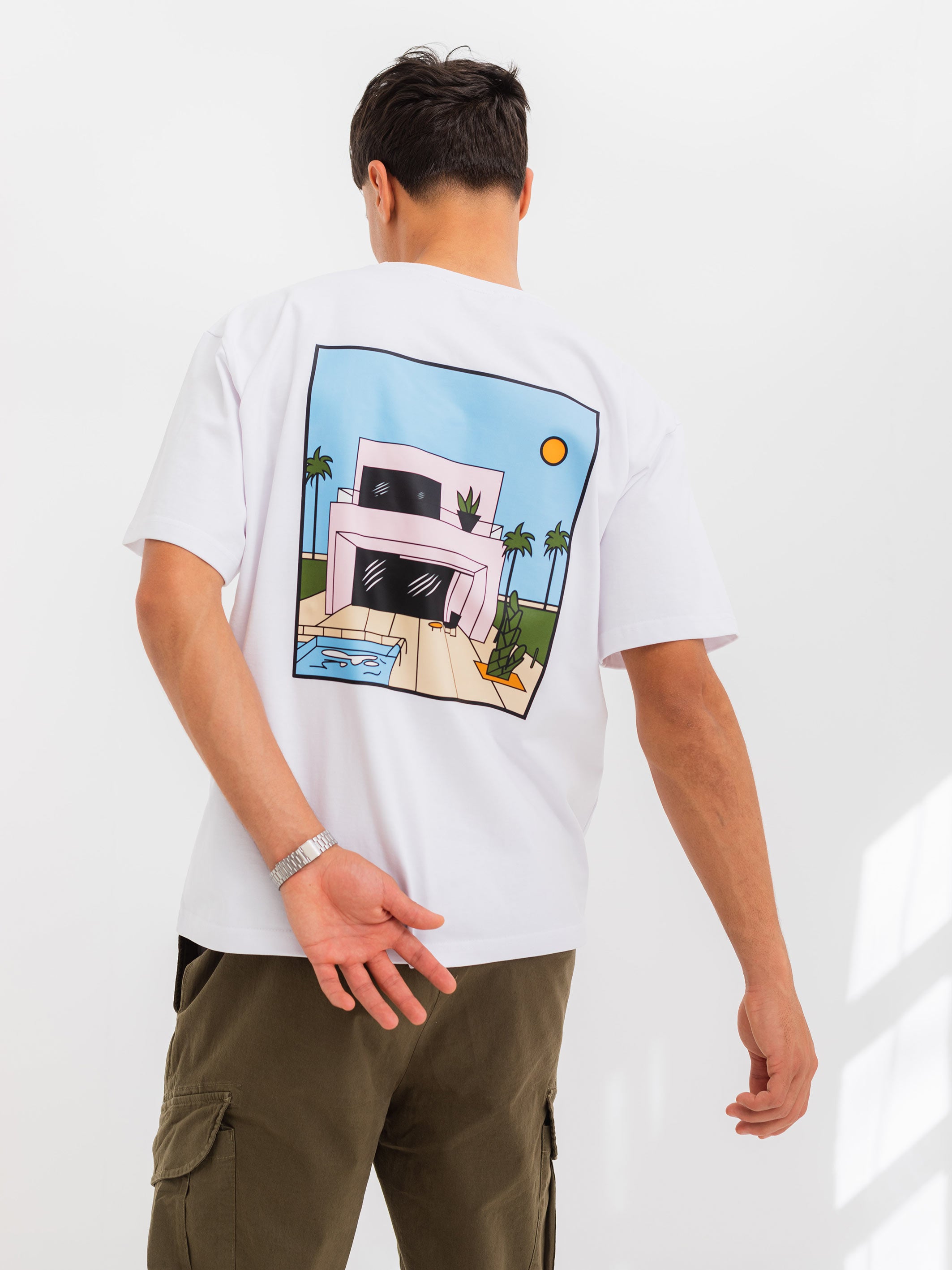 RELAXED PRINTED TEE HOUSE - White