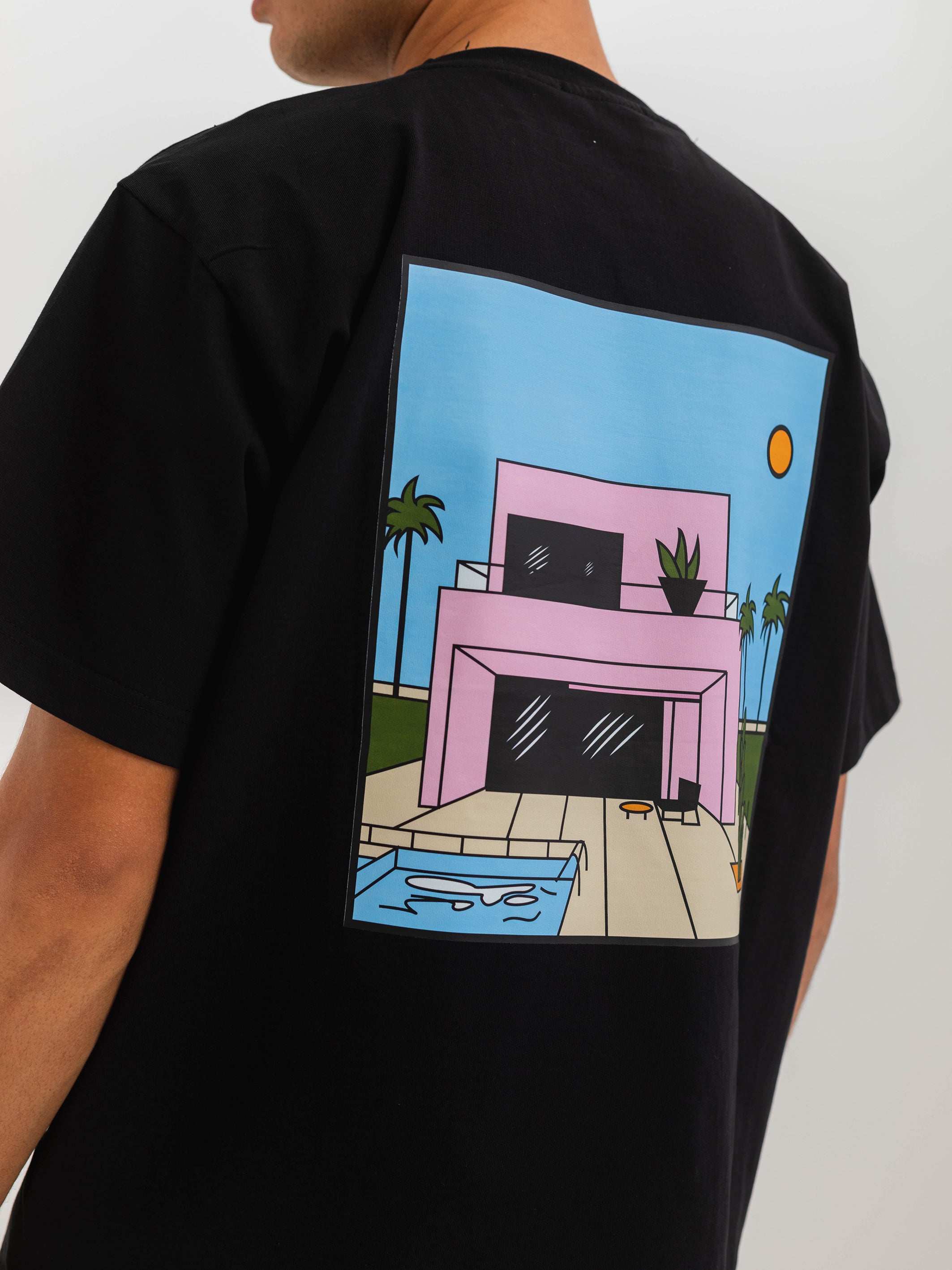 RELAXED PRINTED TEE HOUSE - Black