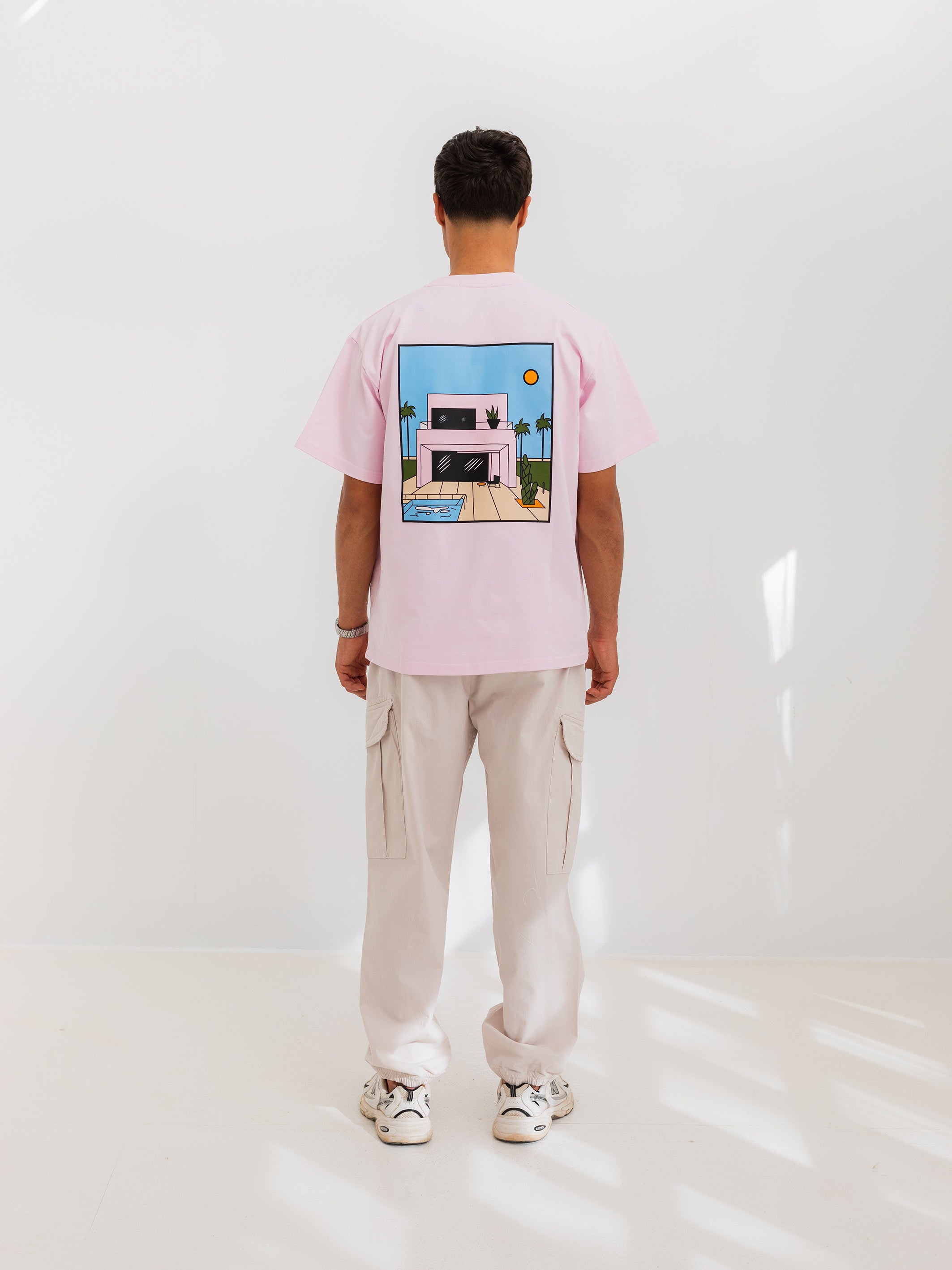 RELAXED PRINTED TEE HOUSE - Pink