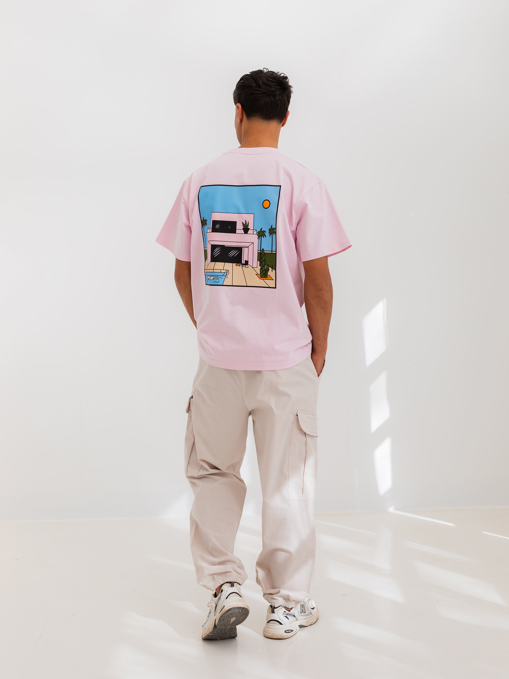 RELAXED PRINTED TEE HOUSE - Pink