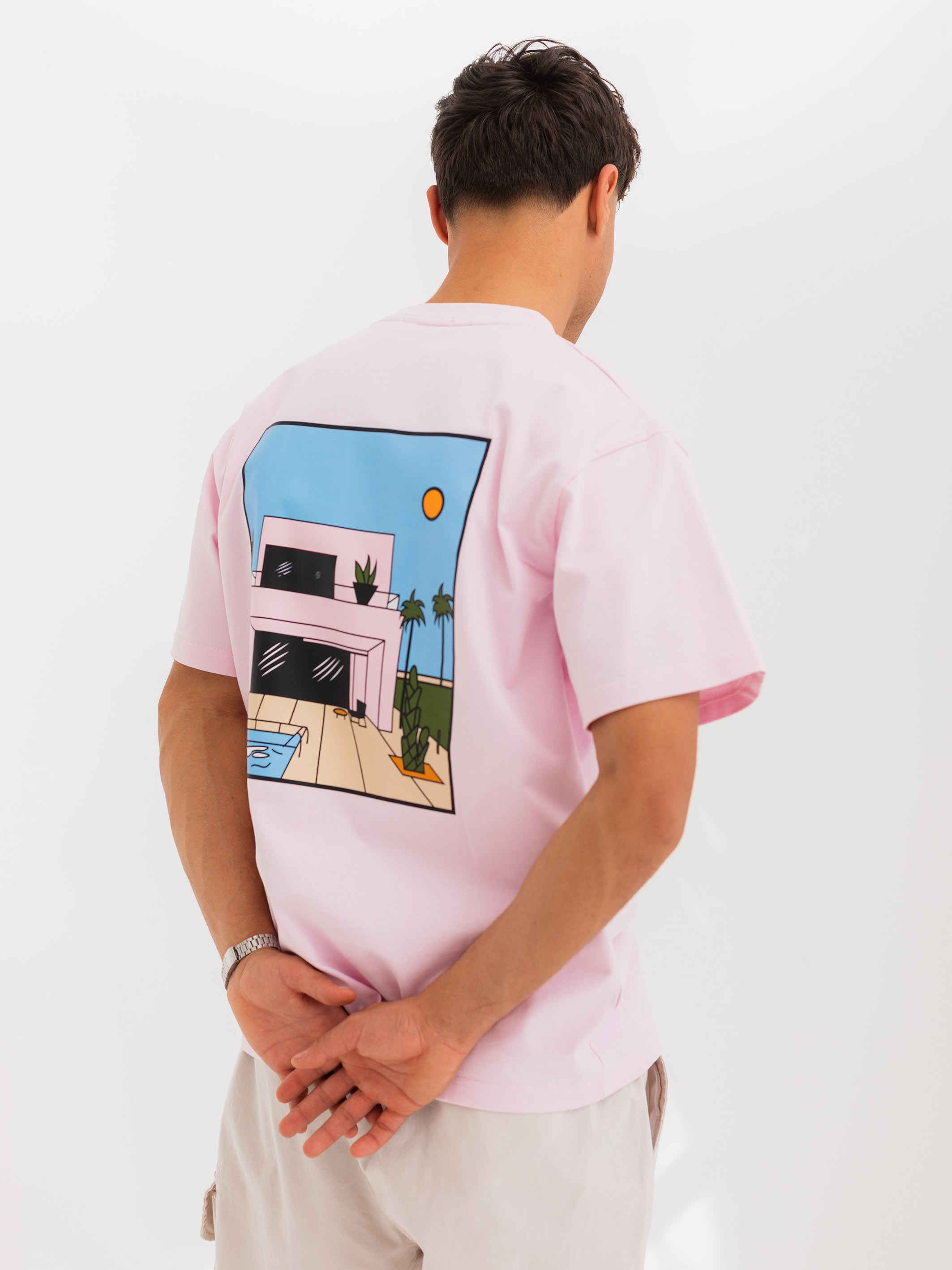 RELAXED PRINTED TEE HOUSE - Pink