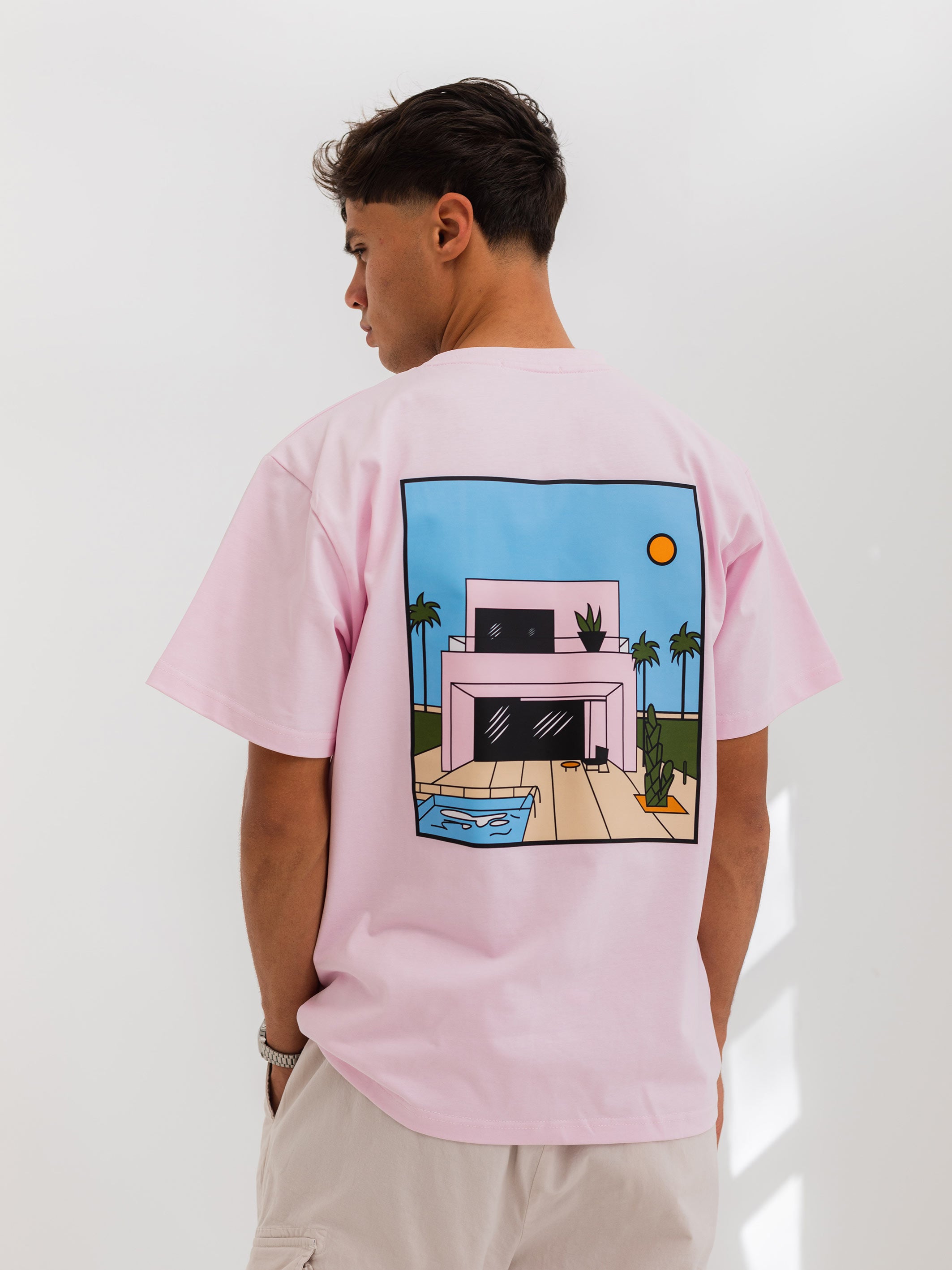 RELAXED PRINTED TEE HOUSE - Pink