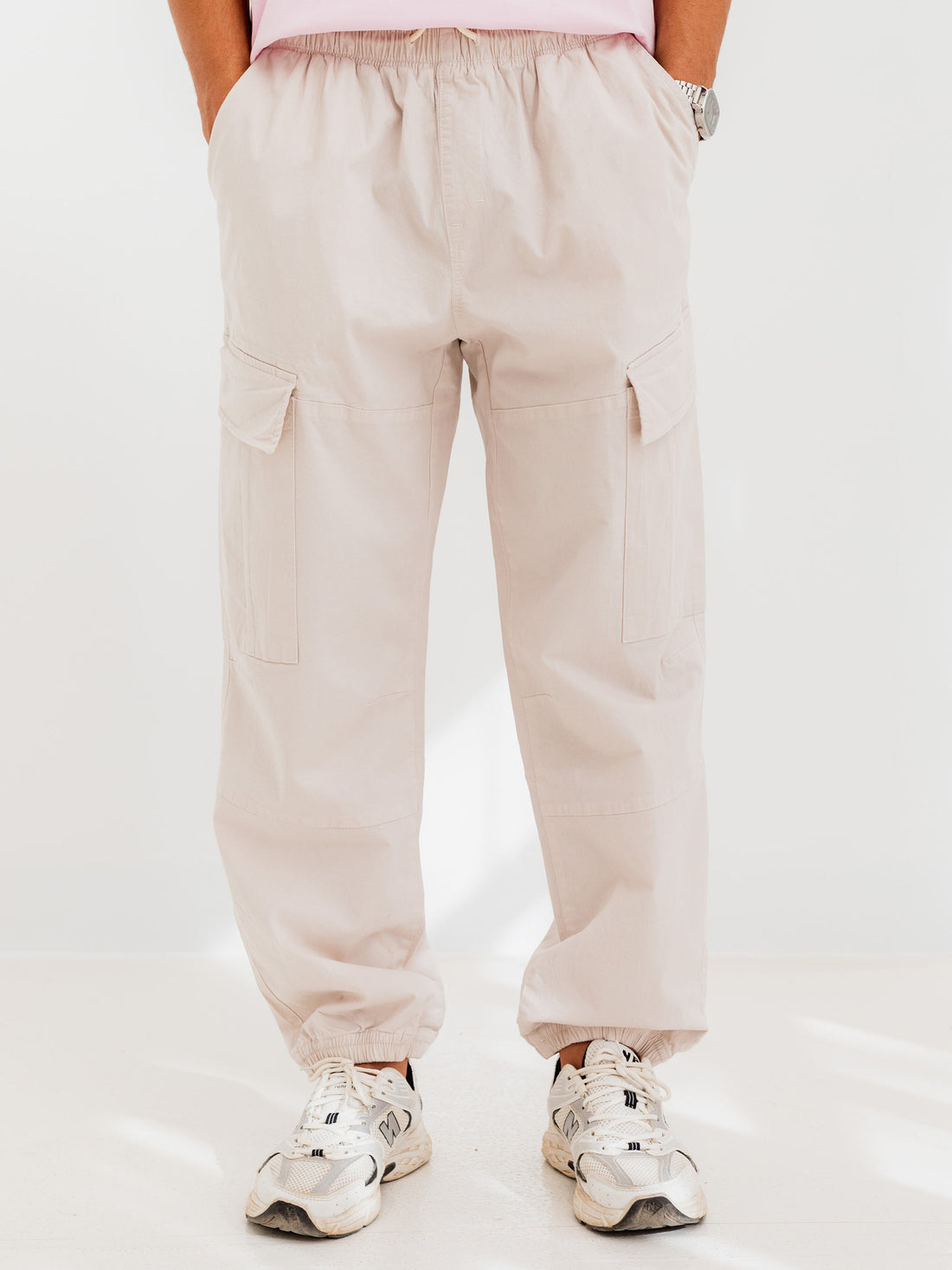 MULTI-POCKET JOGGER - Beige