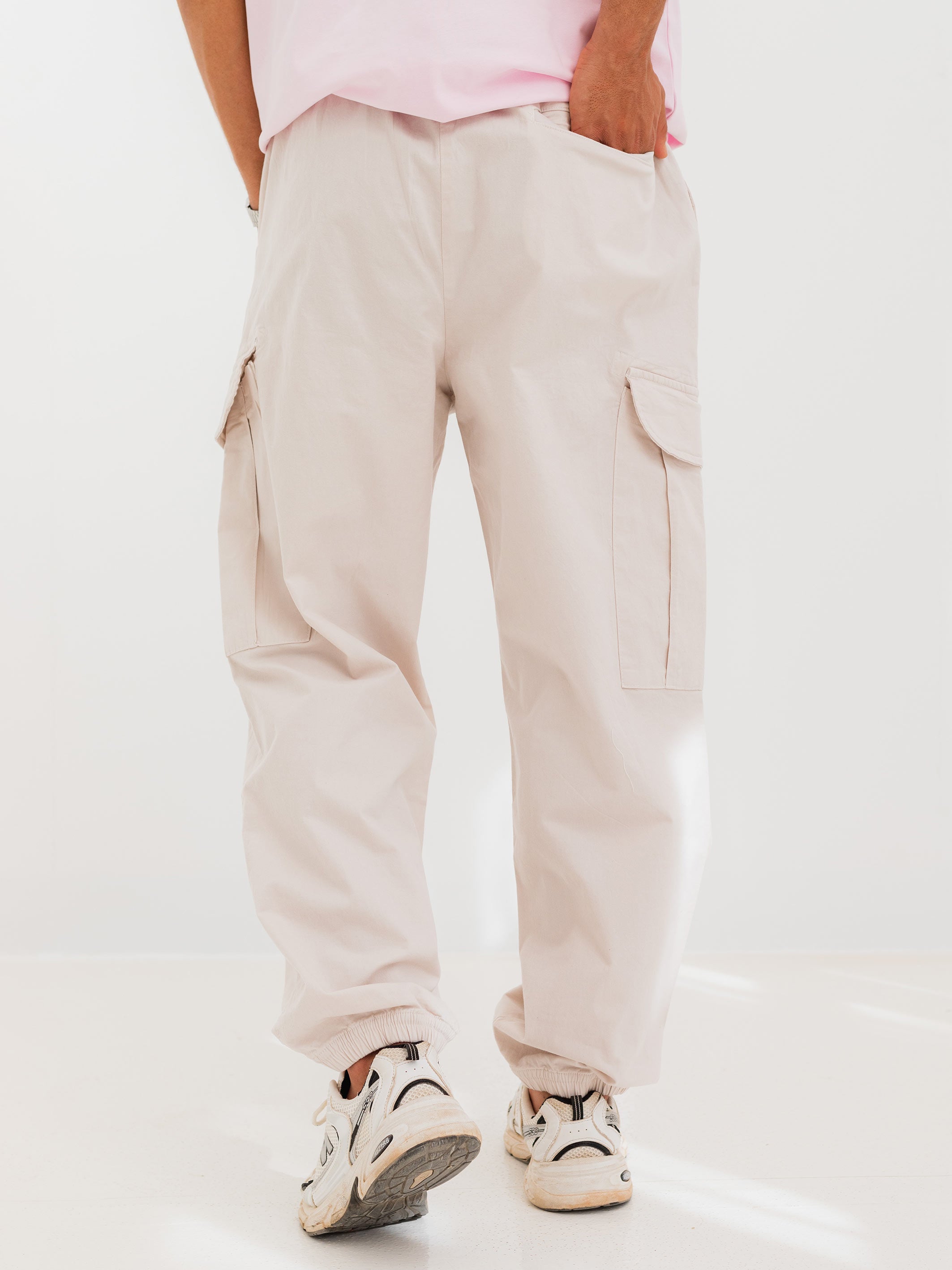 MULTI-POCKET JOGGER - Beige