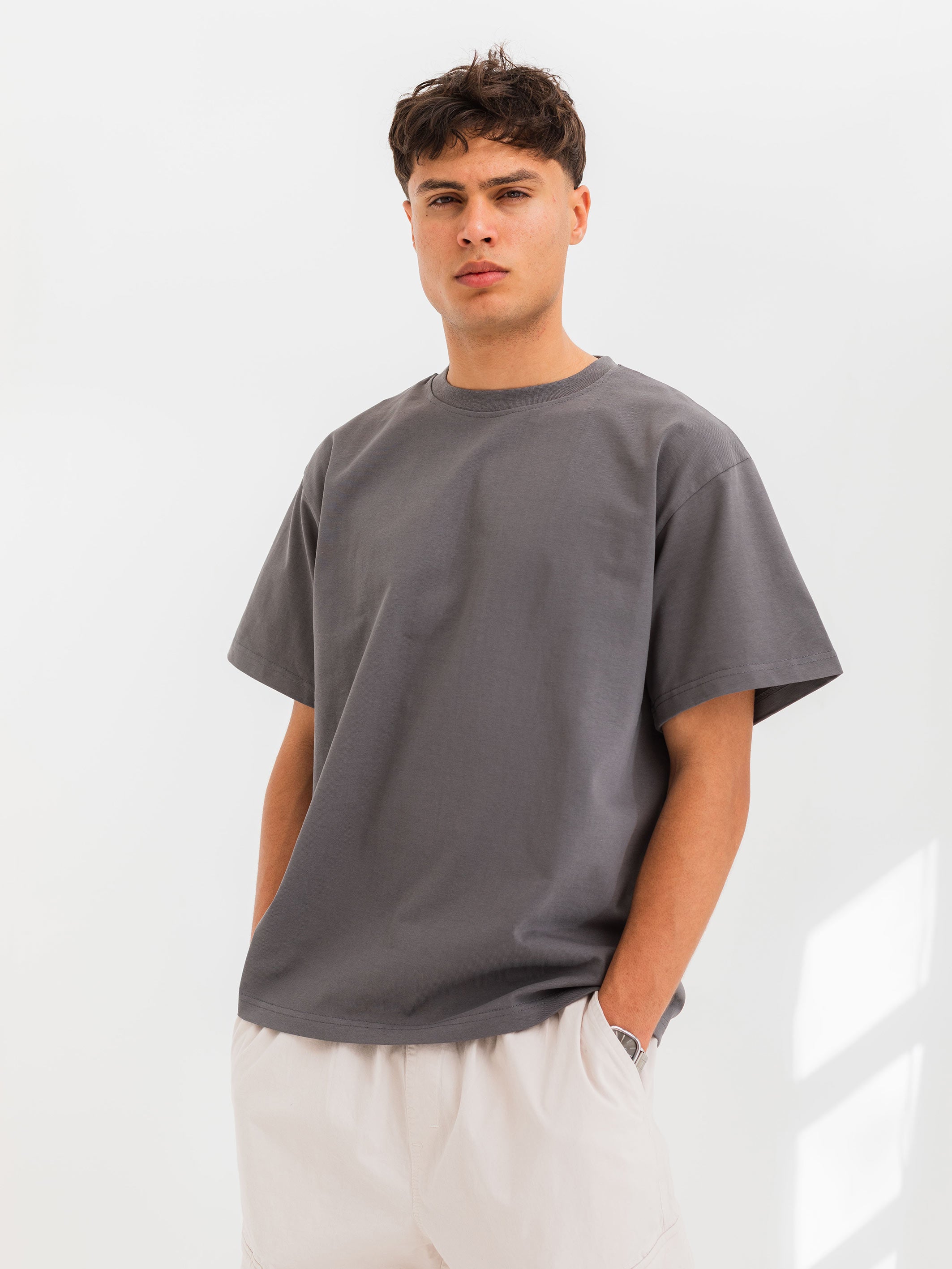 RELAXED PRINTED TEE HOUSE - Grey