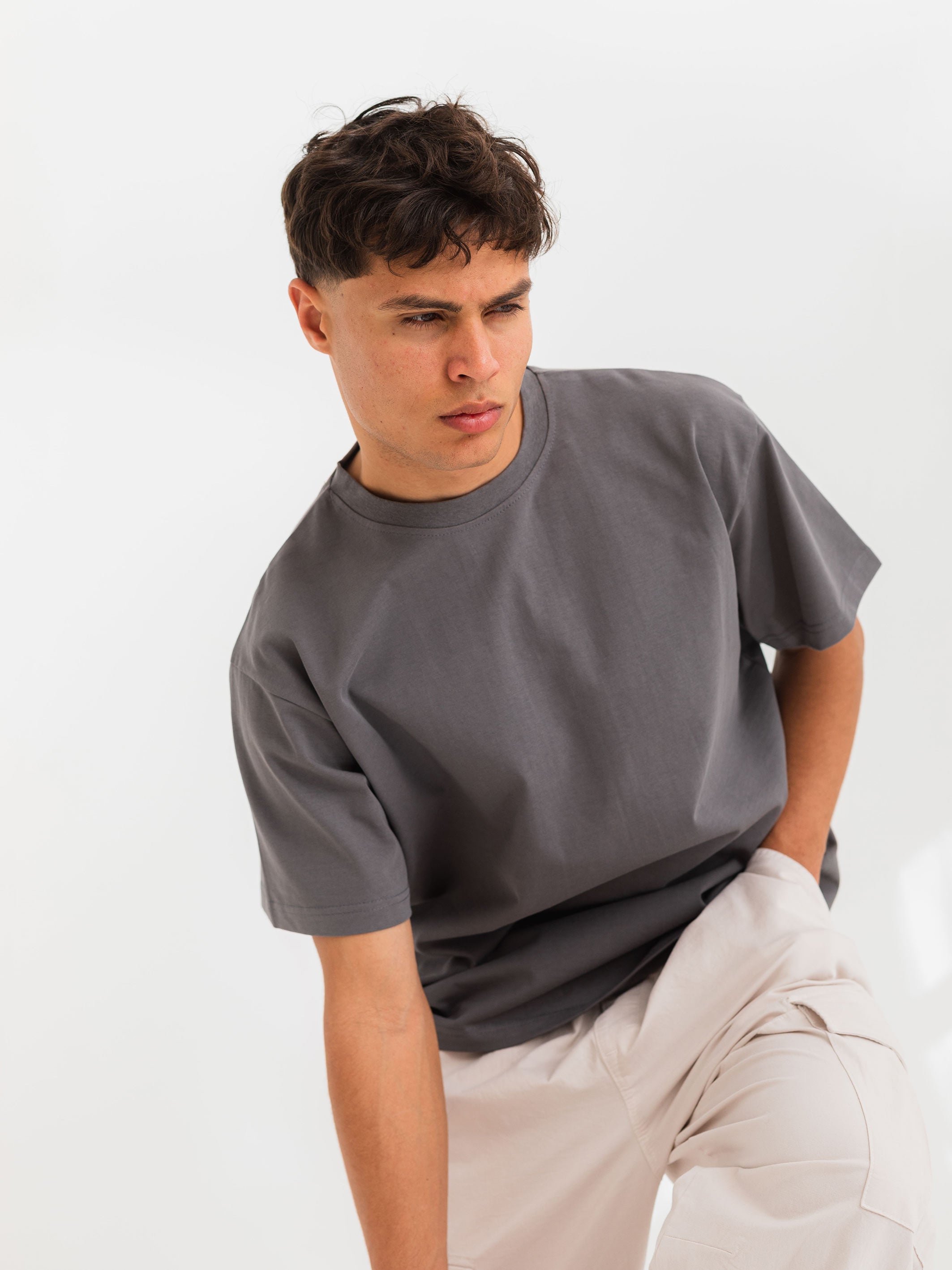 RELAXED PRINTED TEE HOUSE - Grey