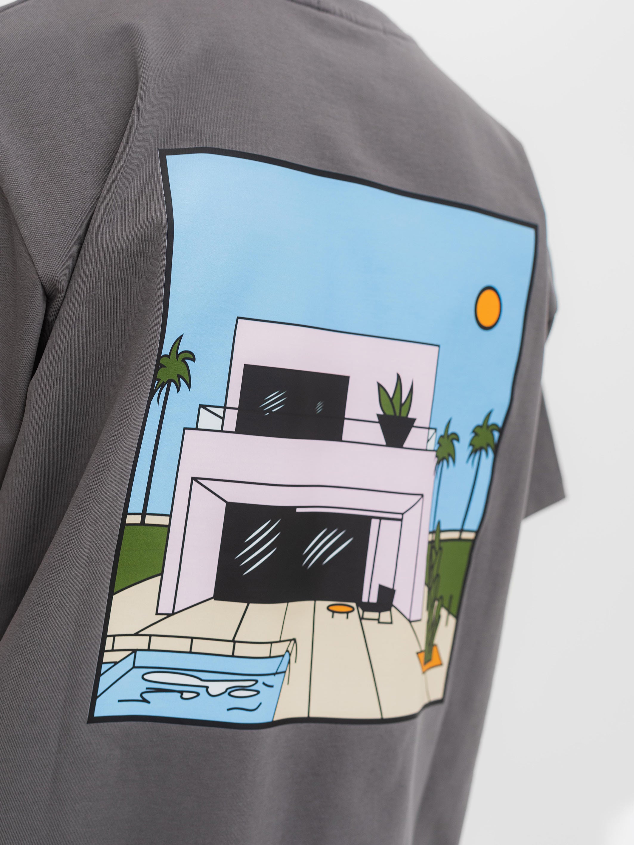 RELAXED PRINTED TEE HOUSE - Grey