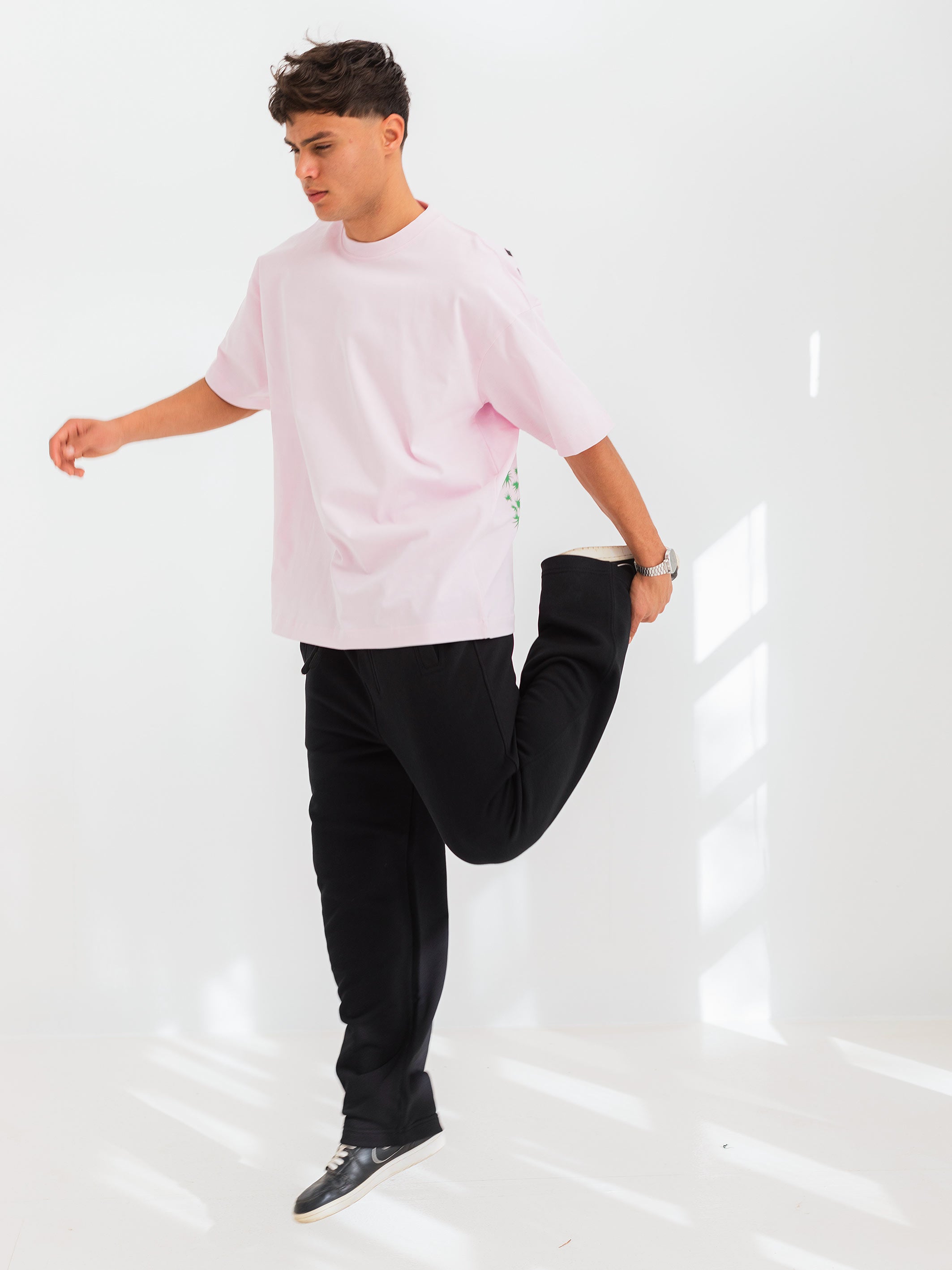 OVERSIZED PRINTED TEE  VITAMIN - Pink