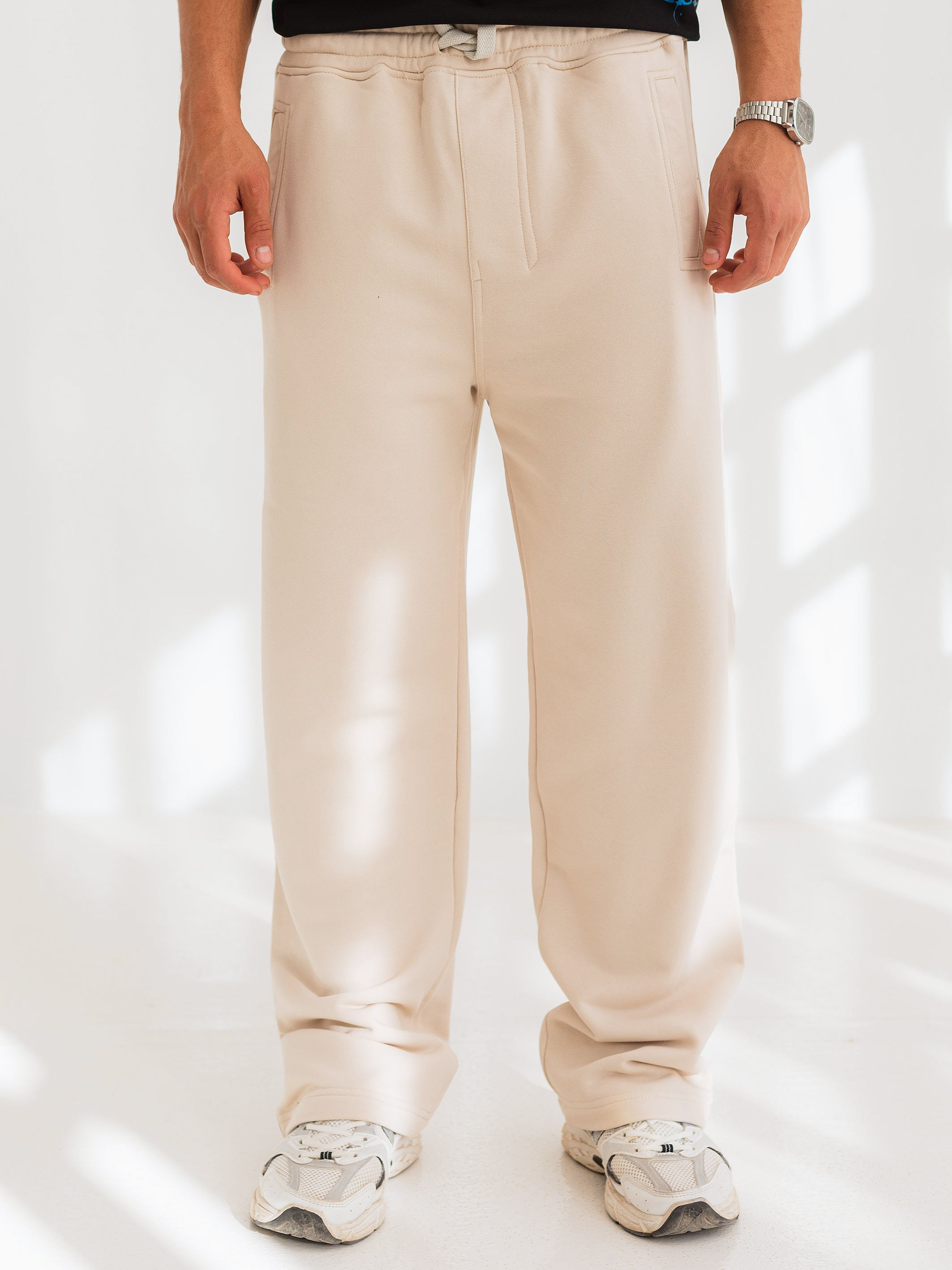 BAGGY FIT SWEATPANT - Beige