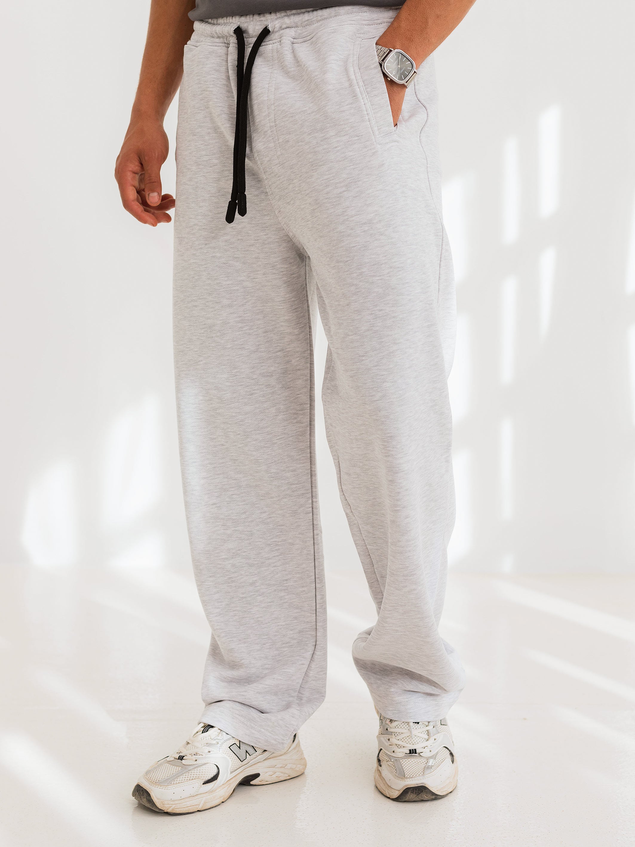 BAGGY FIT SWEATPANT - Light Grey