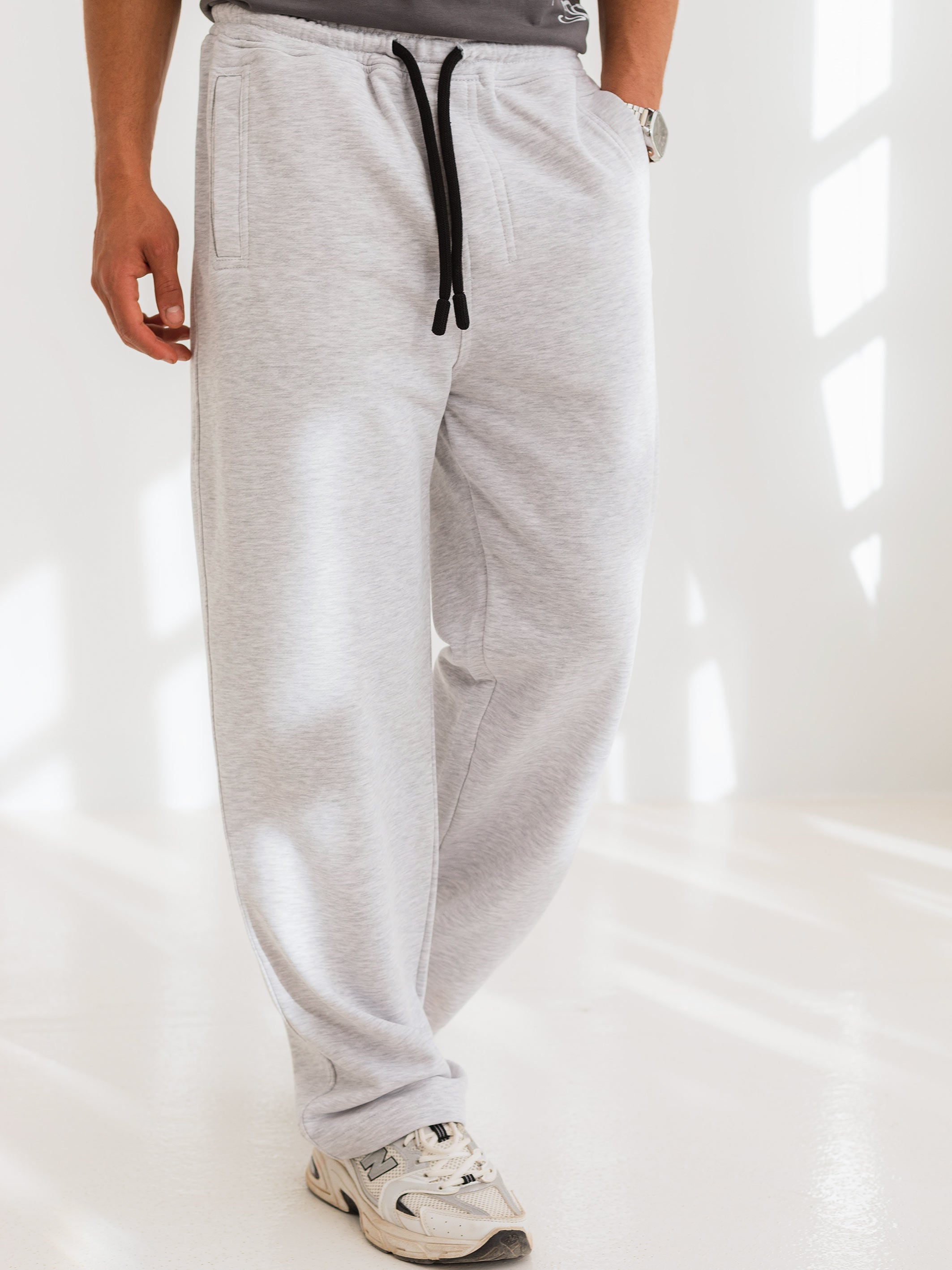 BAGGY FIT SWEATPANT - Light Grey