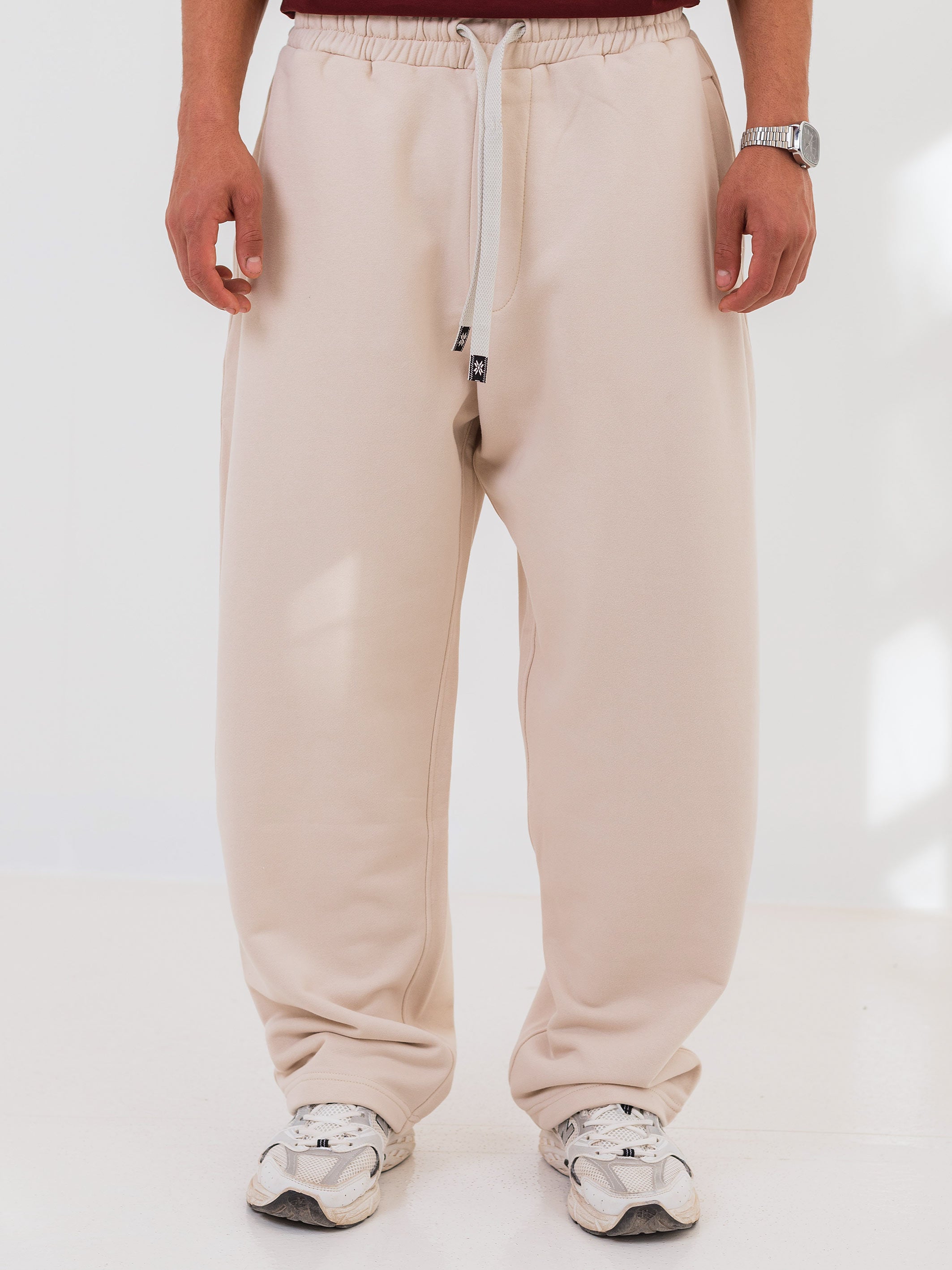 BALLON FIT SWEATPANT - Beige