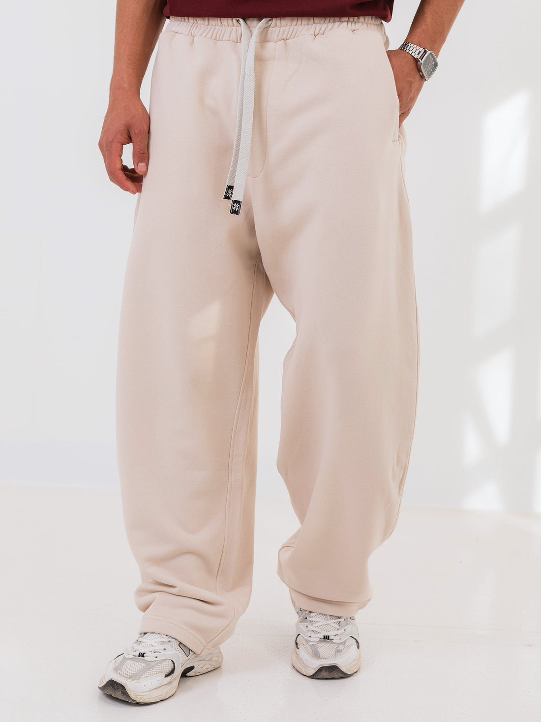 BALLON FIT SWEATPANT - Beige