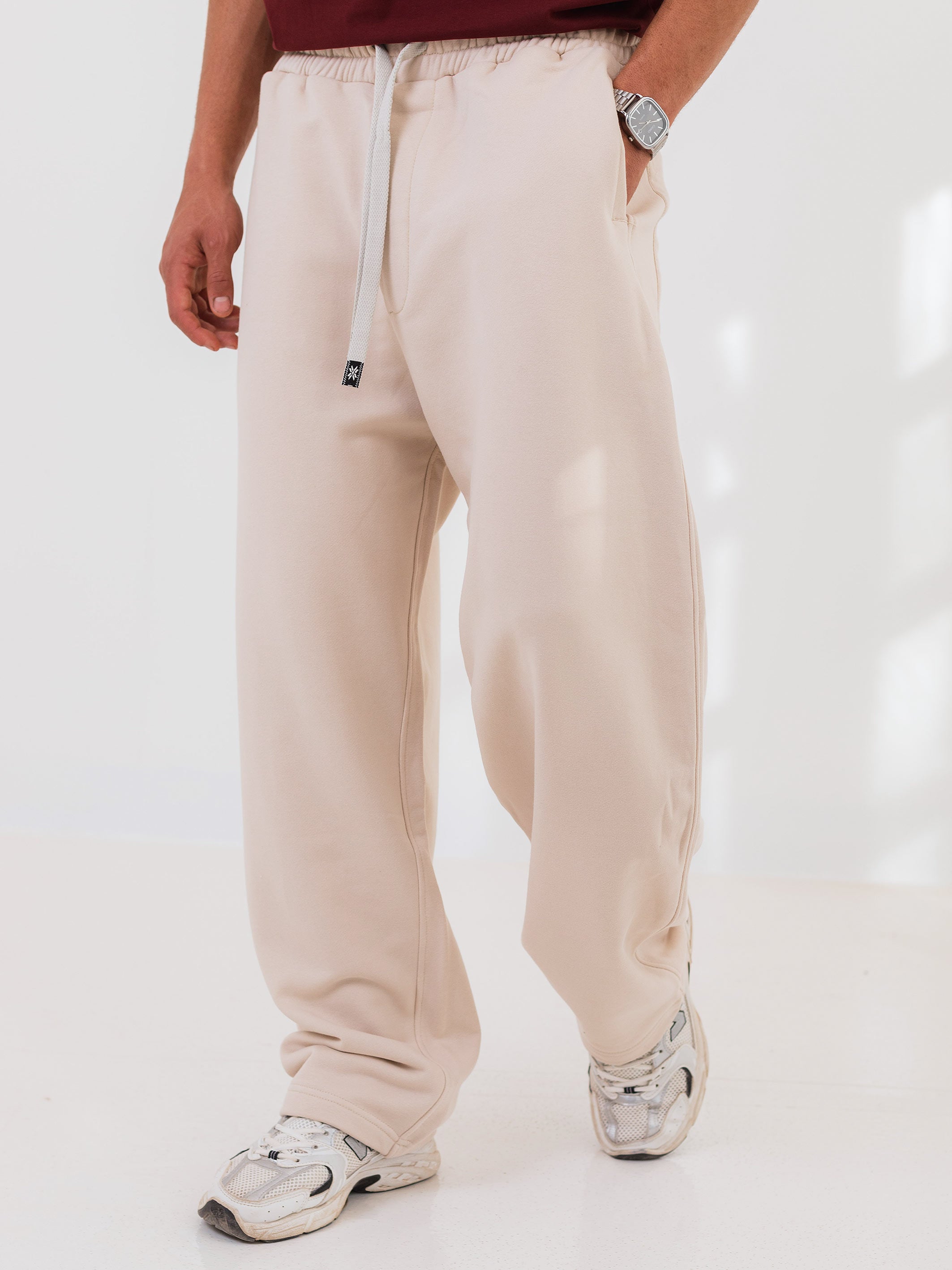 BALLON FIT SWEATPANT - Beige