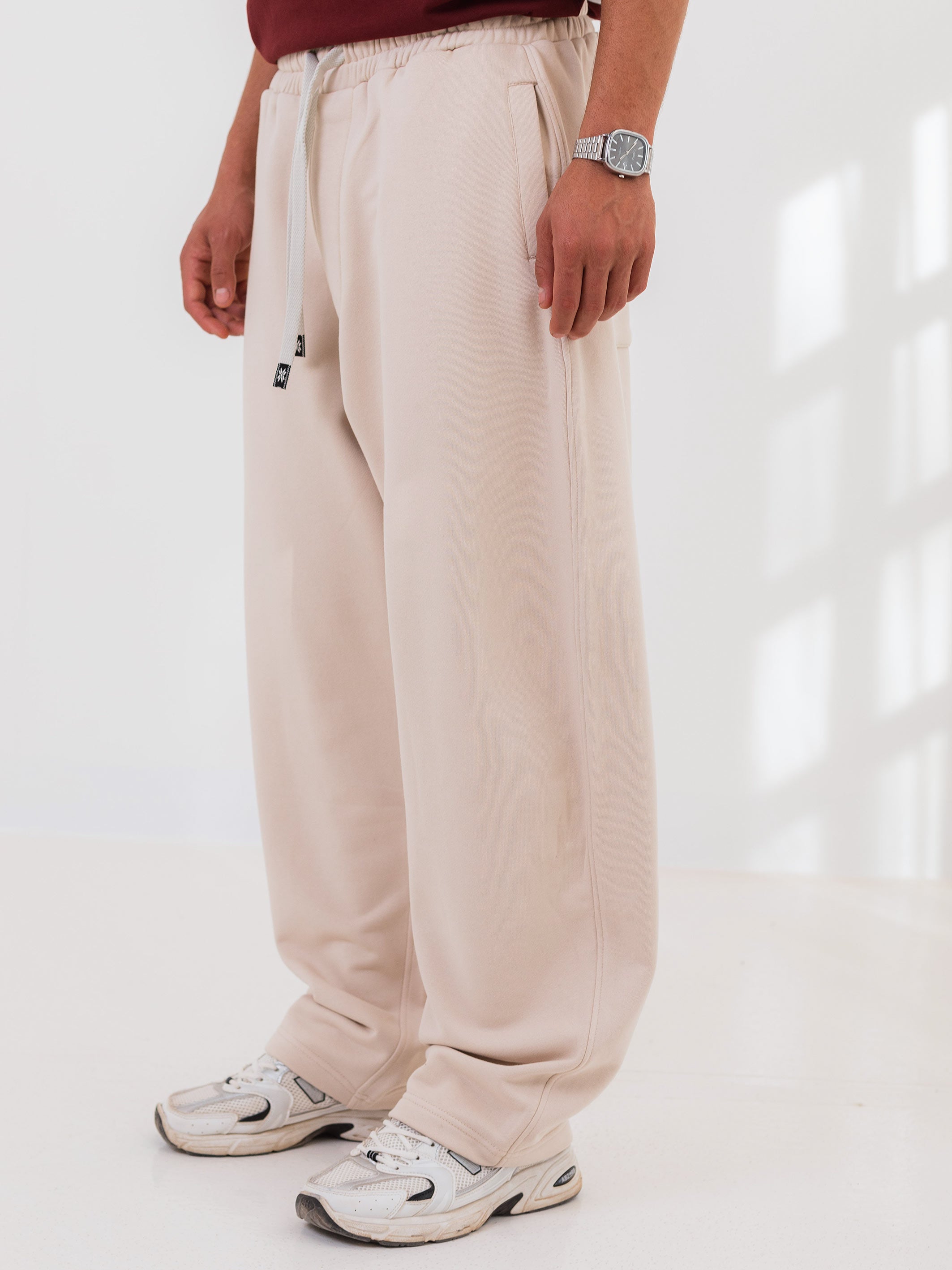 BALLON FIT SWEATPANT - Beige