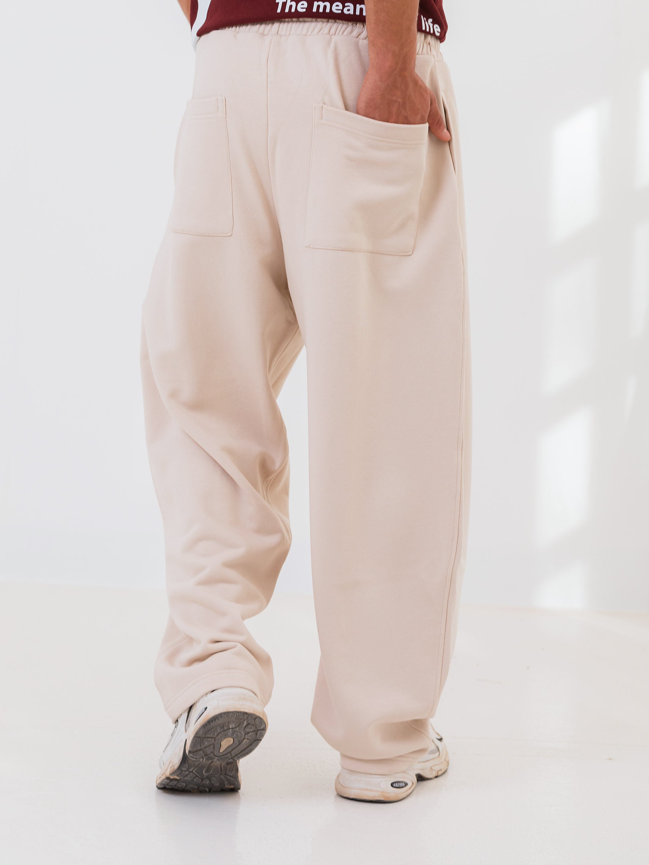 BALLON FIT SWEATPANT - Beige
